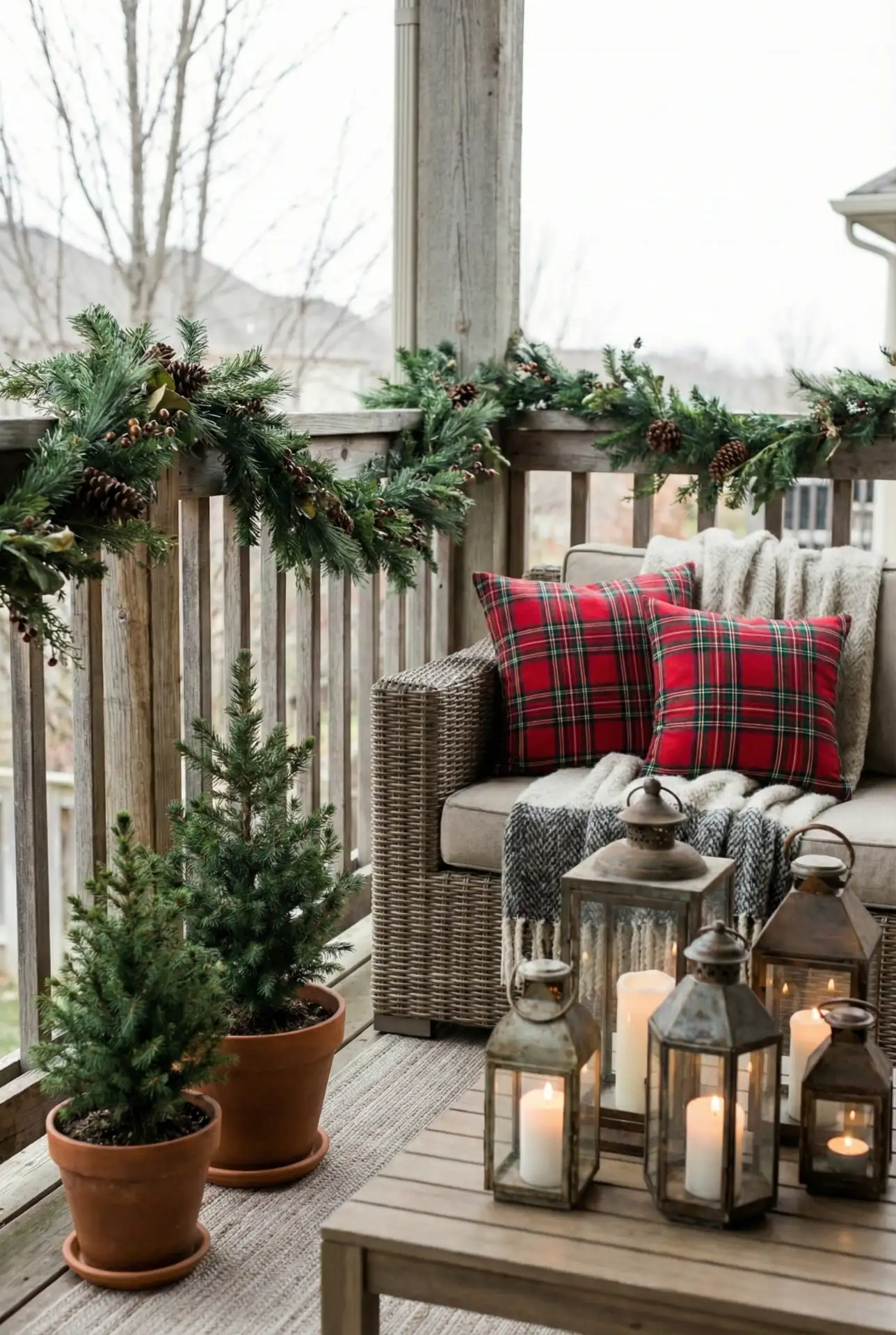 Christmas Patio Glow With Weatherproof Layers 1