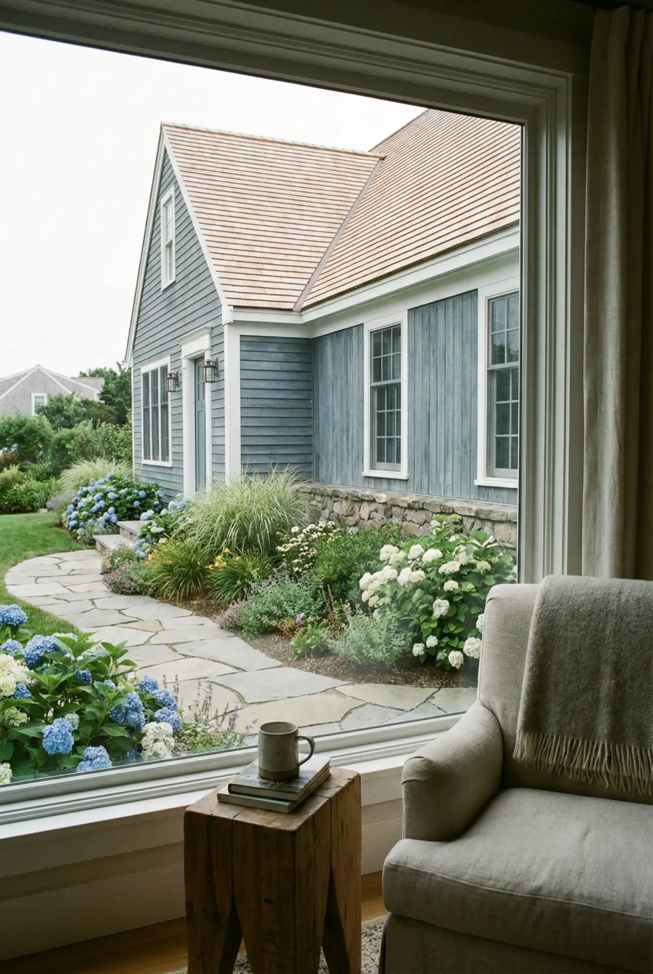 Coastal Color Palettes With Hydrangea Landscaping 1
