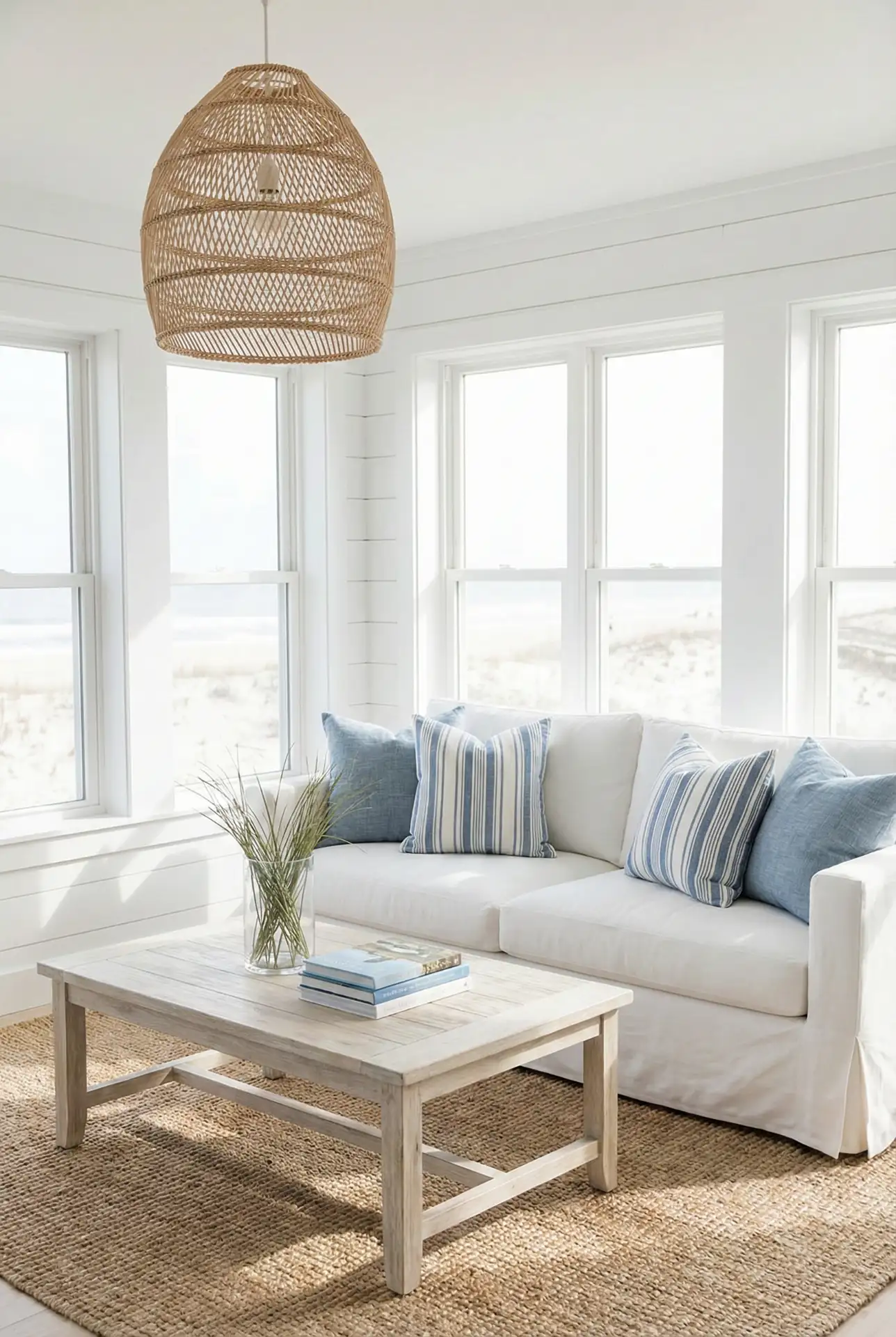 Coastal Florida Blue and White Escape 1