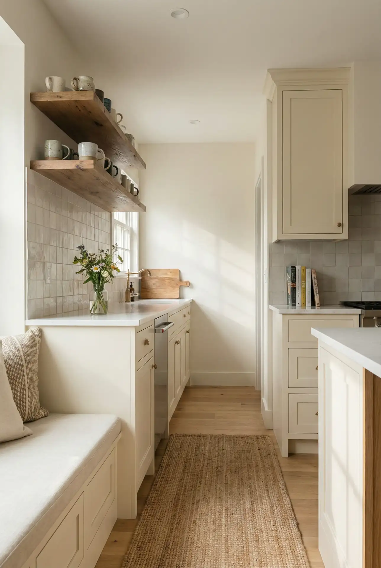 Cottage-Inspired Galley With A Breakfast Nook Moment 1