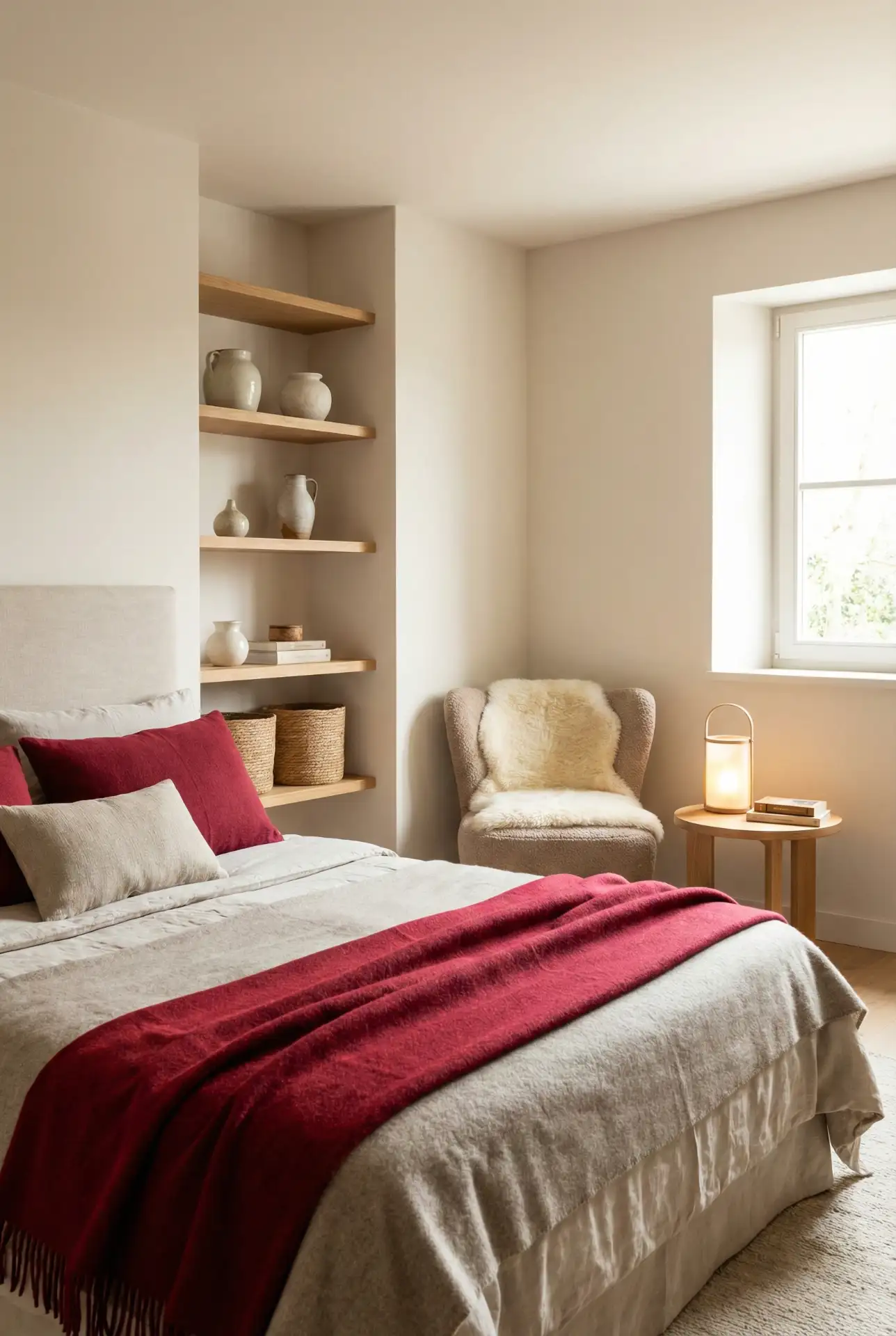 Cozy Cherry Reading Corner Bedroom 2