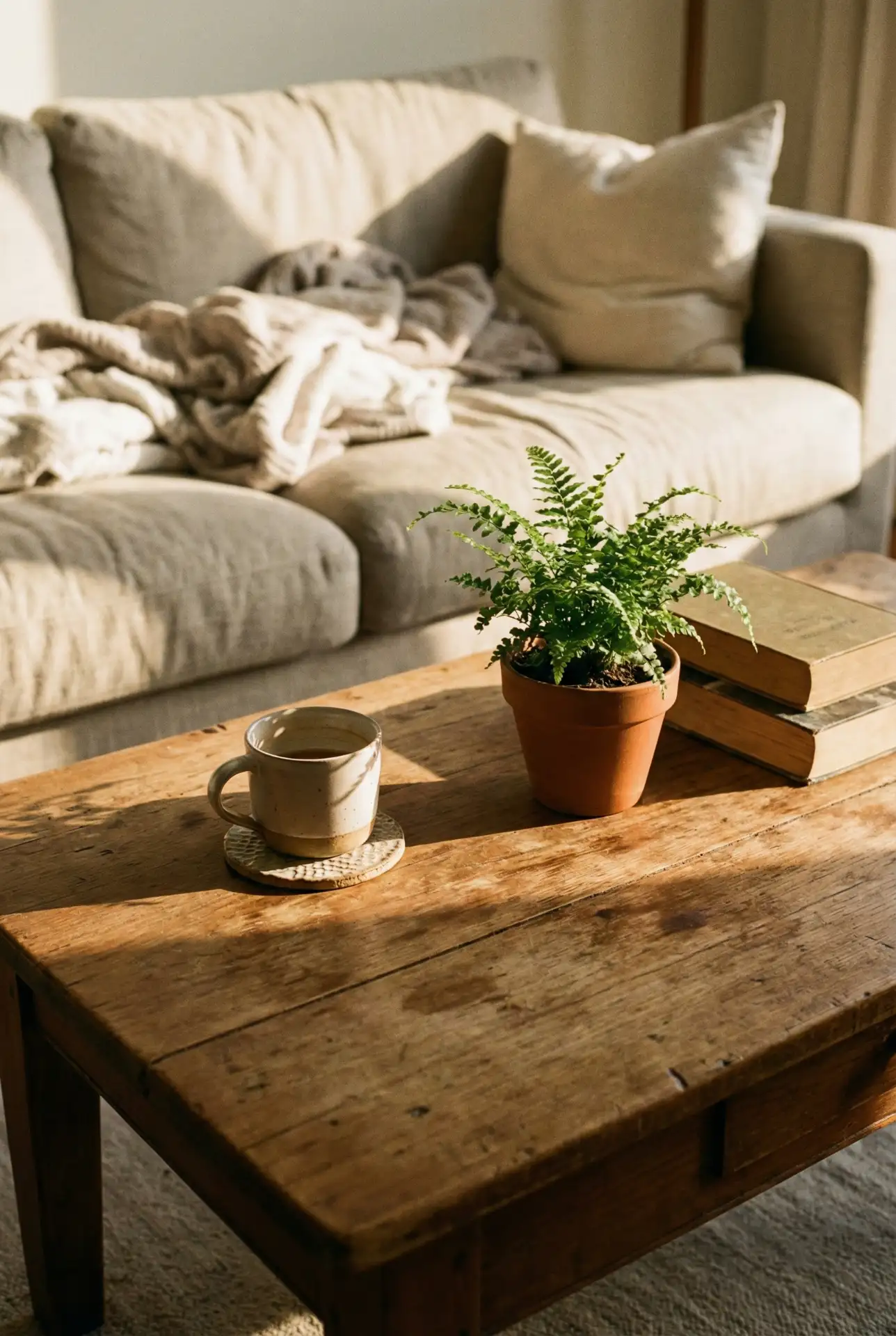 Cozy Modern Coffee Table Styling For Small Apartments 1