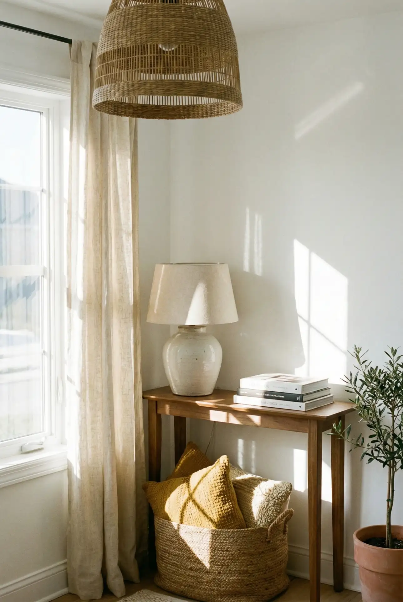 Crisp White Wall Combination With Sunny Accents 2