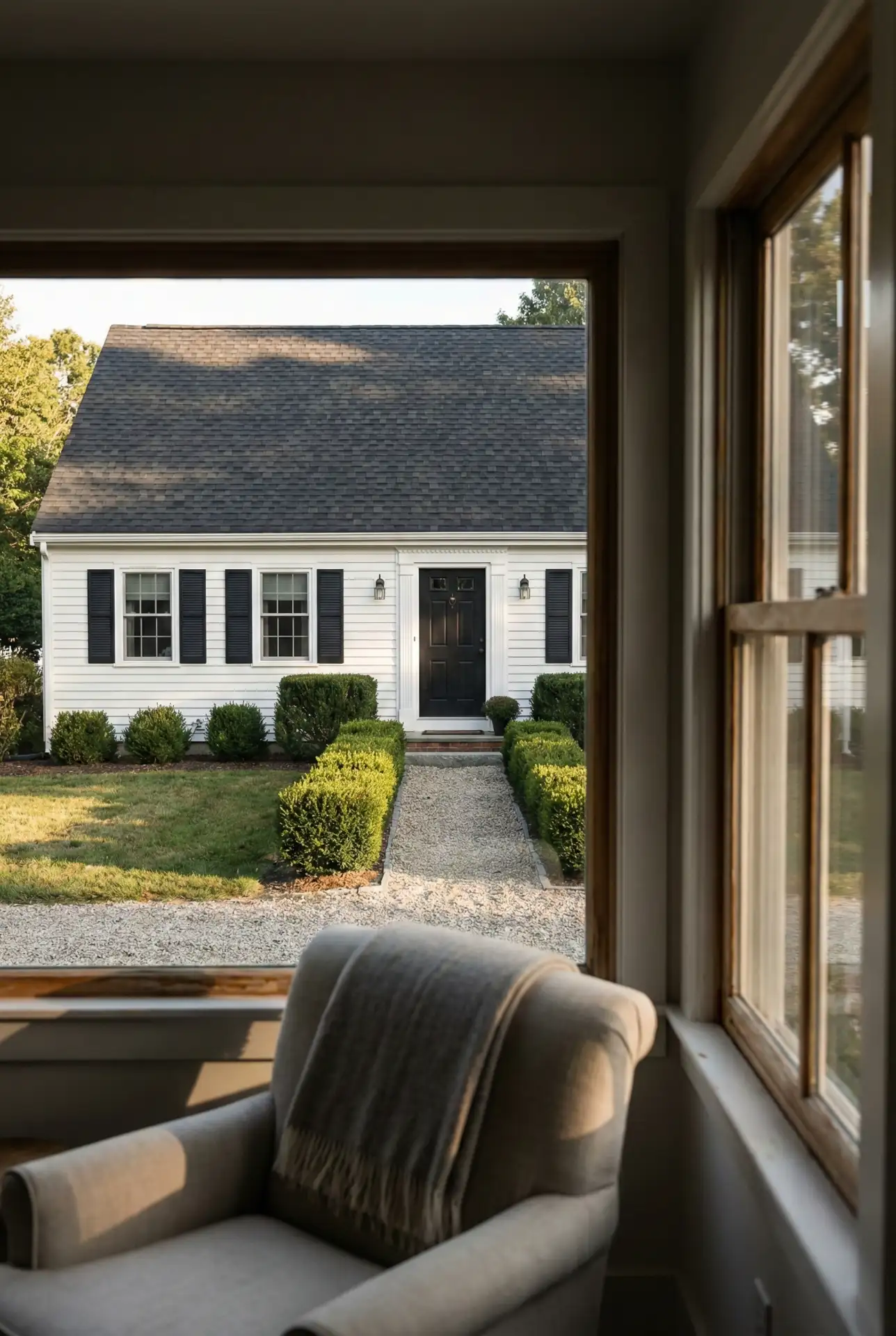 Crisp White With Black Shutters Refresh 1