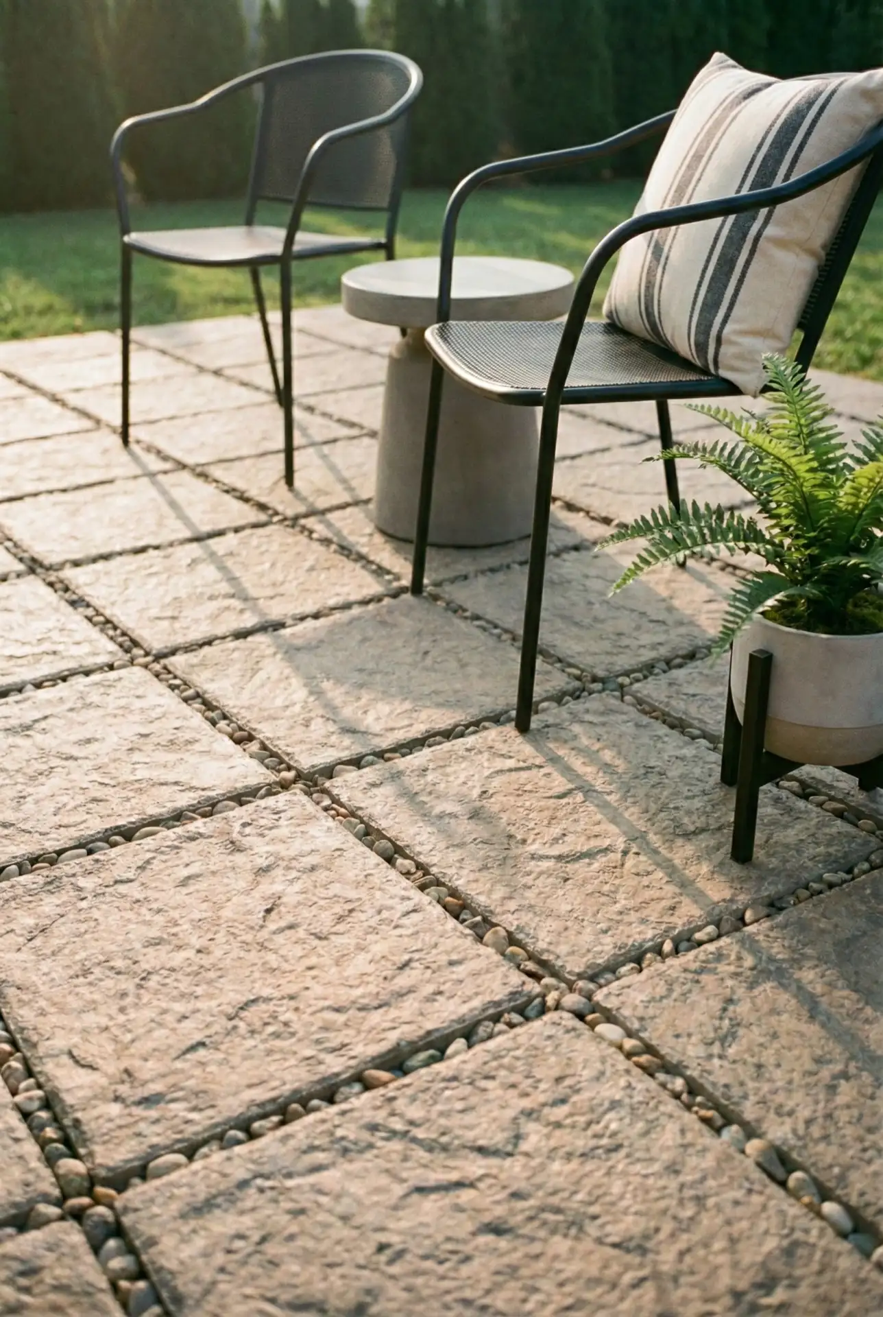 DIY Pavers With Pea Gravel Infill 2