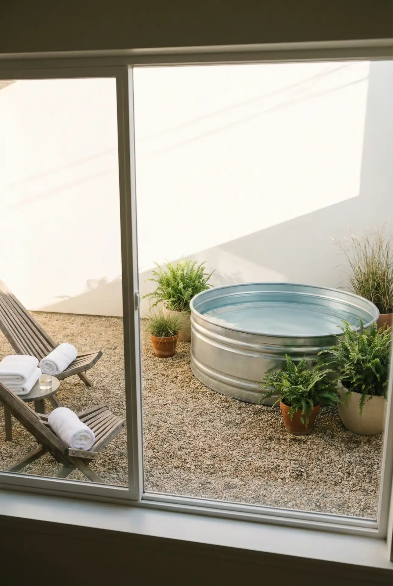 DIY Stock Tank Plunge With Gravel Patio 2