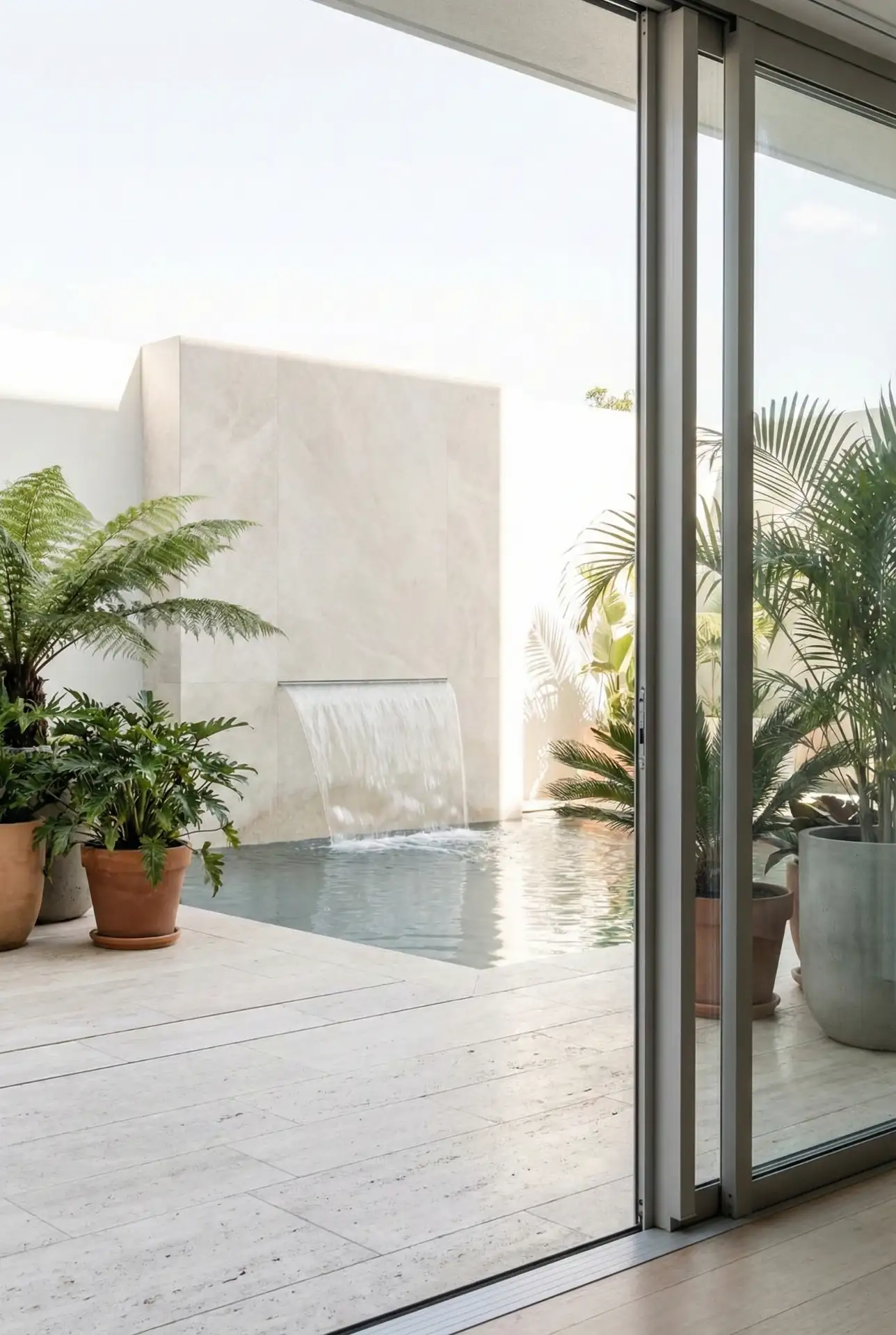 DIY Waterfall Wall For A Lagoon Pool Feel 1