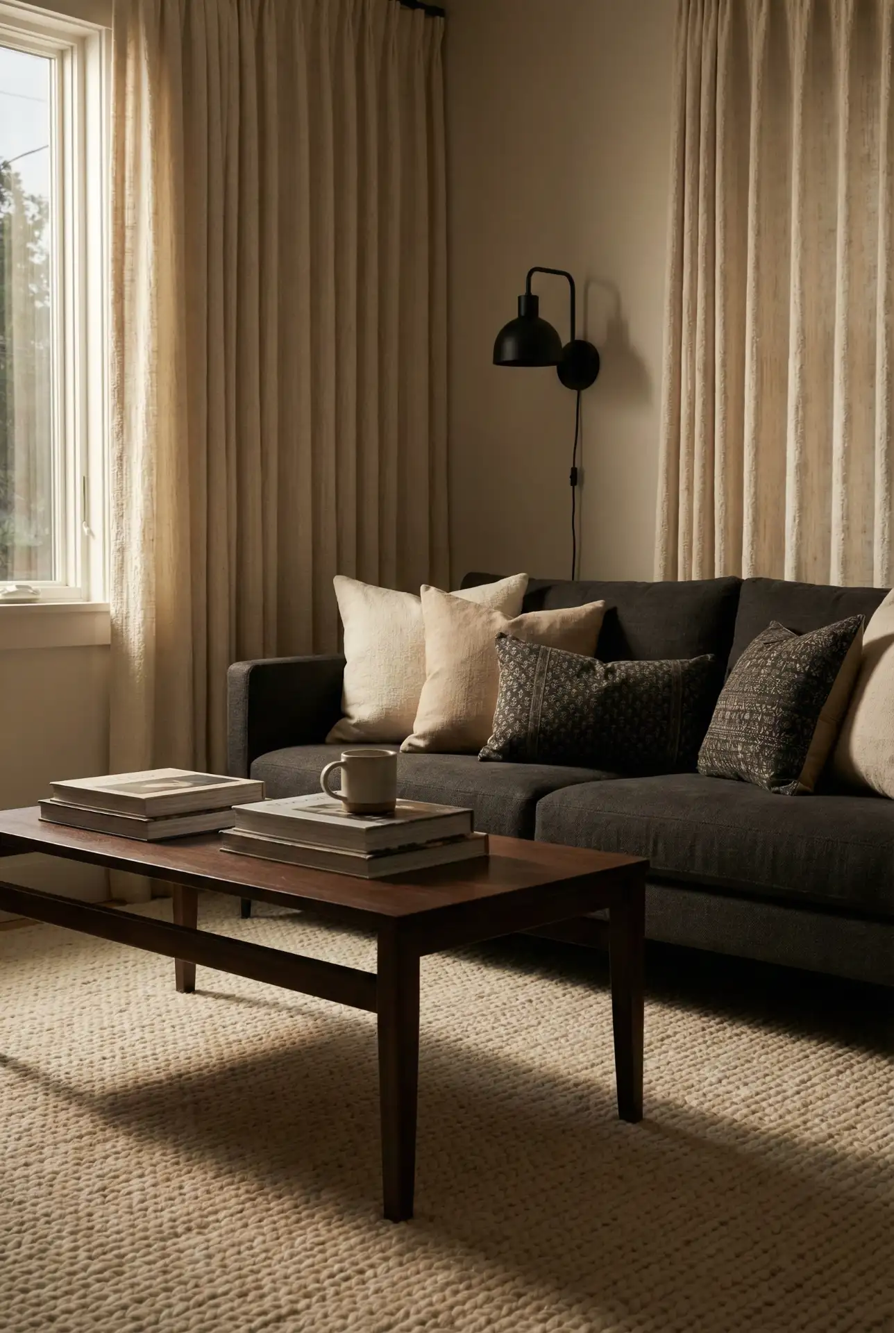 Dark Contrast Styling With Black Details And Soft Cosy Texture 2