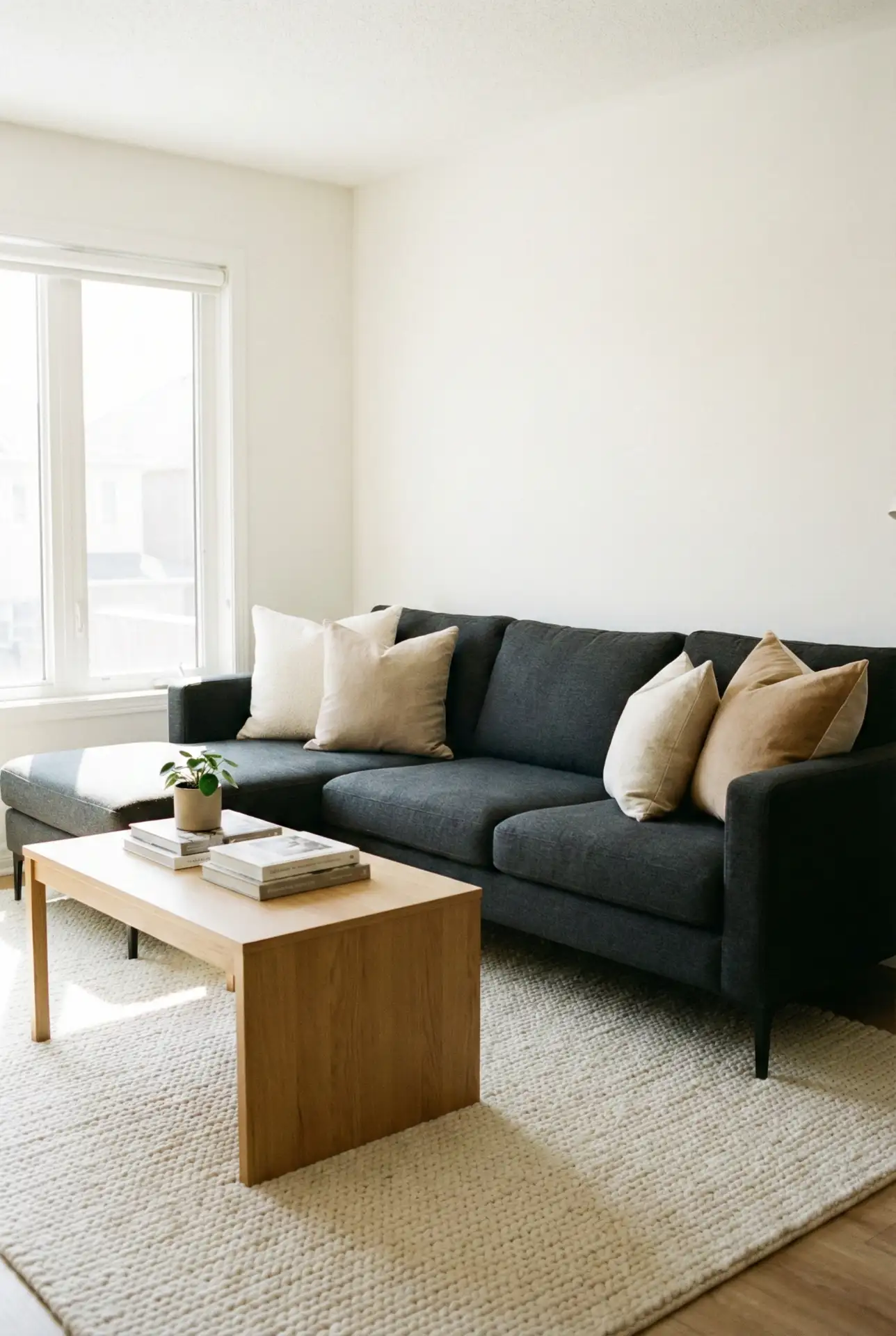 Dark-Gray Sectional With A Budget-Smart Refresh 1