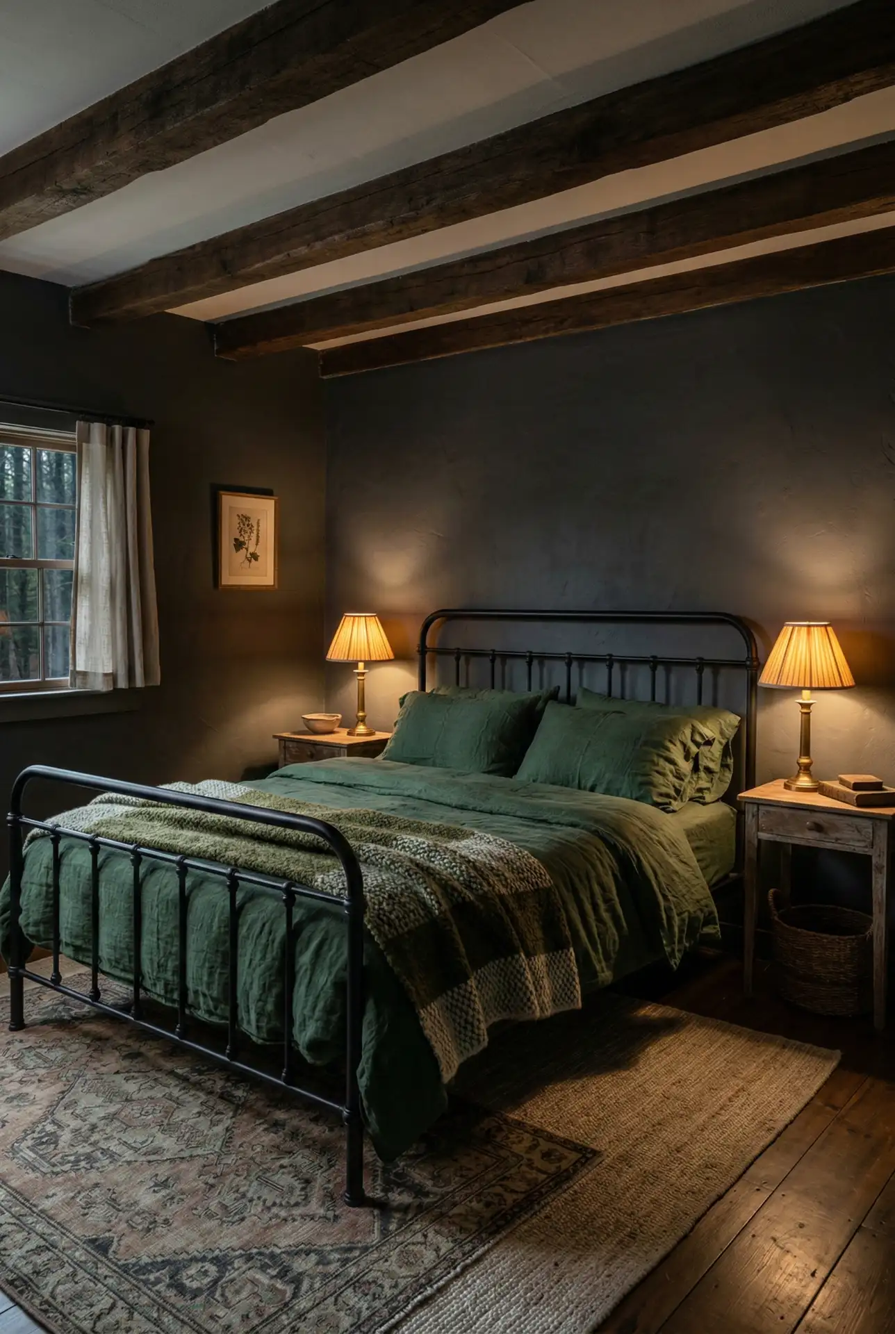 Dark Moody Cabin Retreat 1