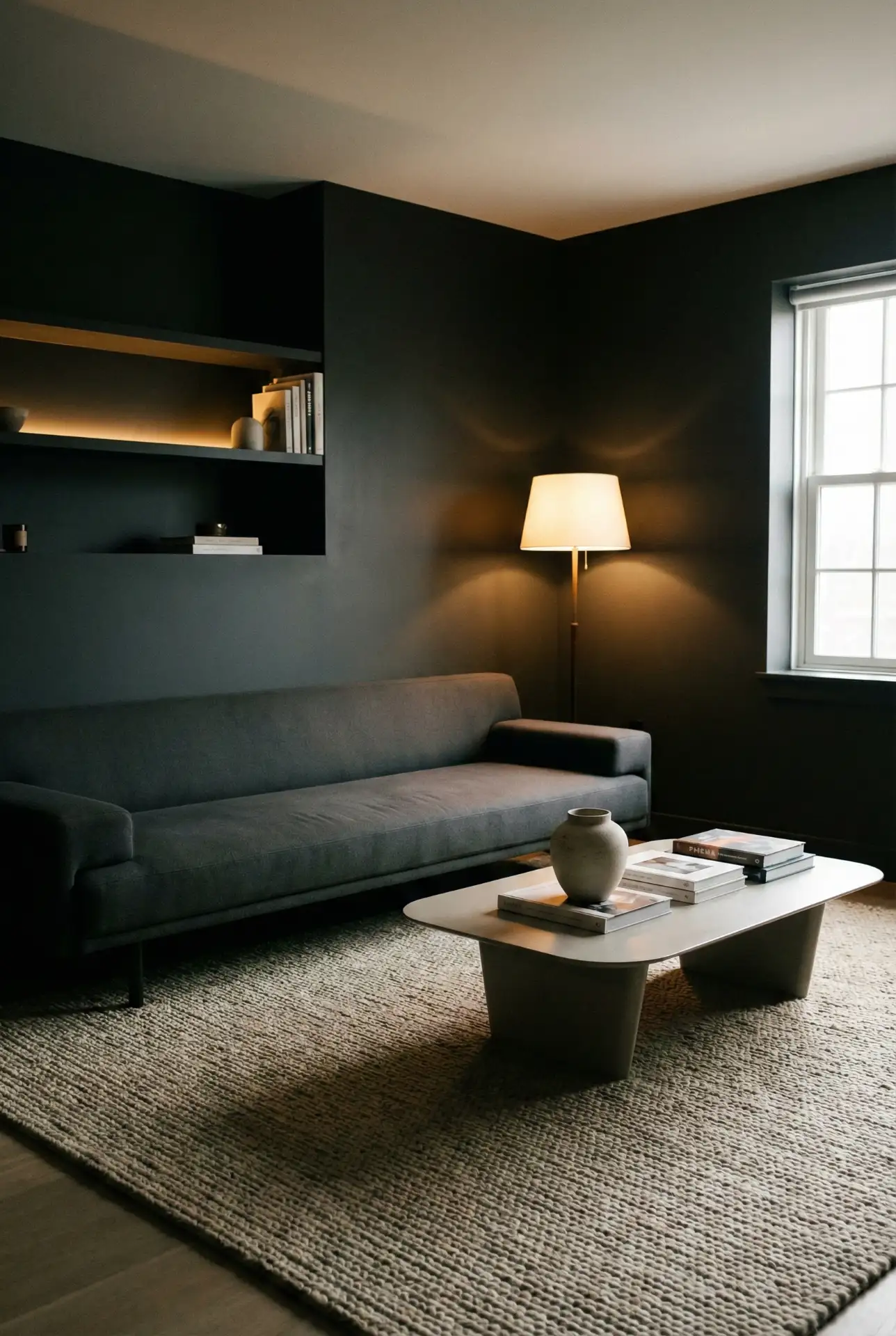 Dark Moody Minimalist Statement Room 1