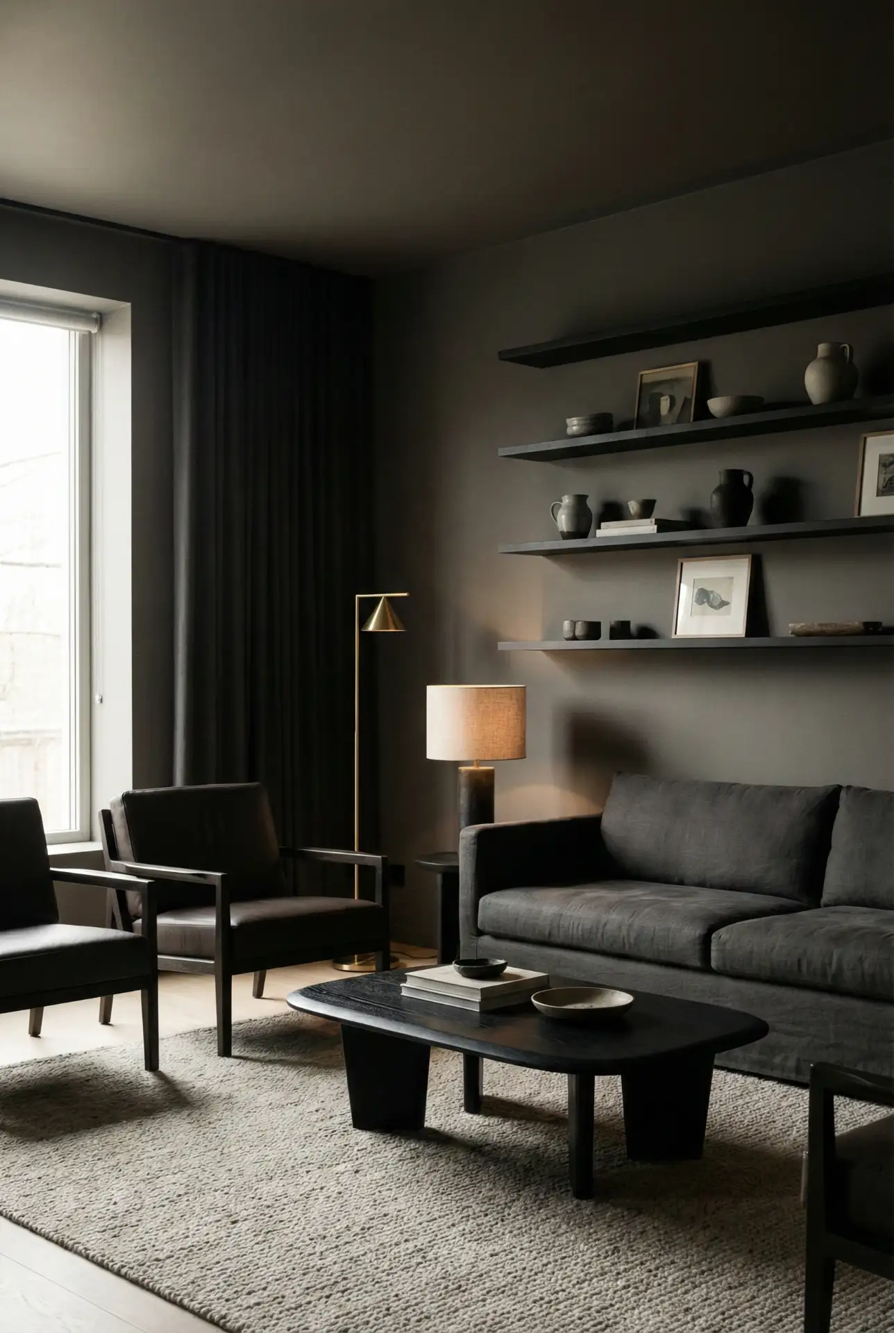 Dark Moody Minimalist Statement Room 2