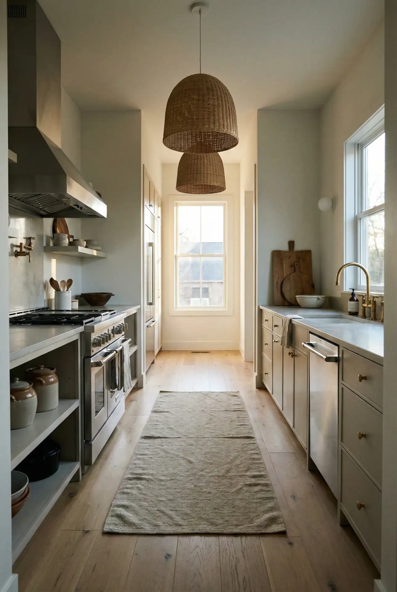 Double Galley With Split Zones For Cooking And Cleanup 1