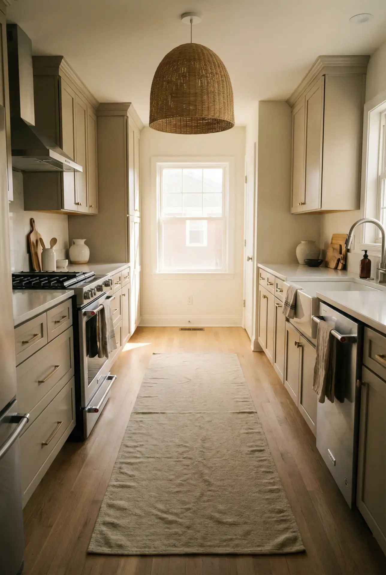 Double Galley With Split Zones For Cooking And Cleanup 2