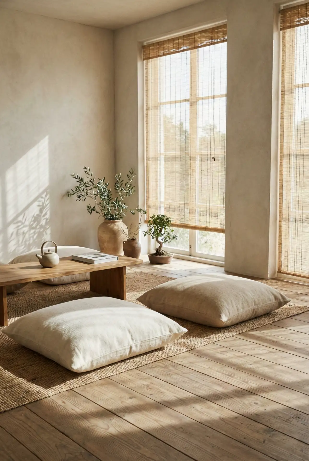 Earthy Japanese Inspired Living Space 1