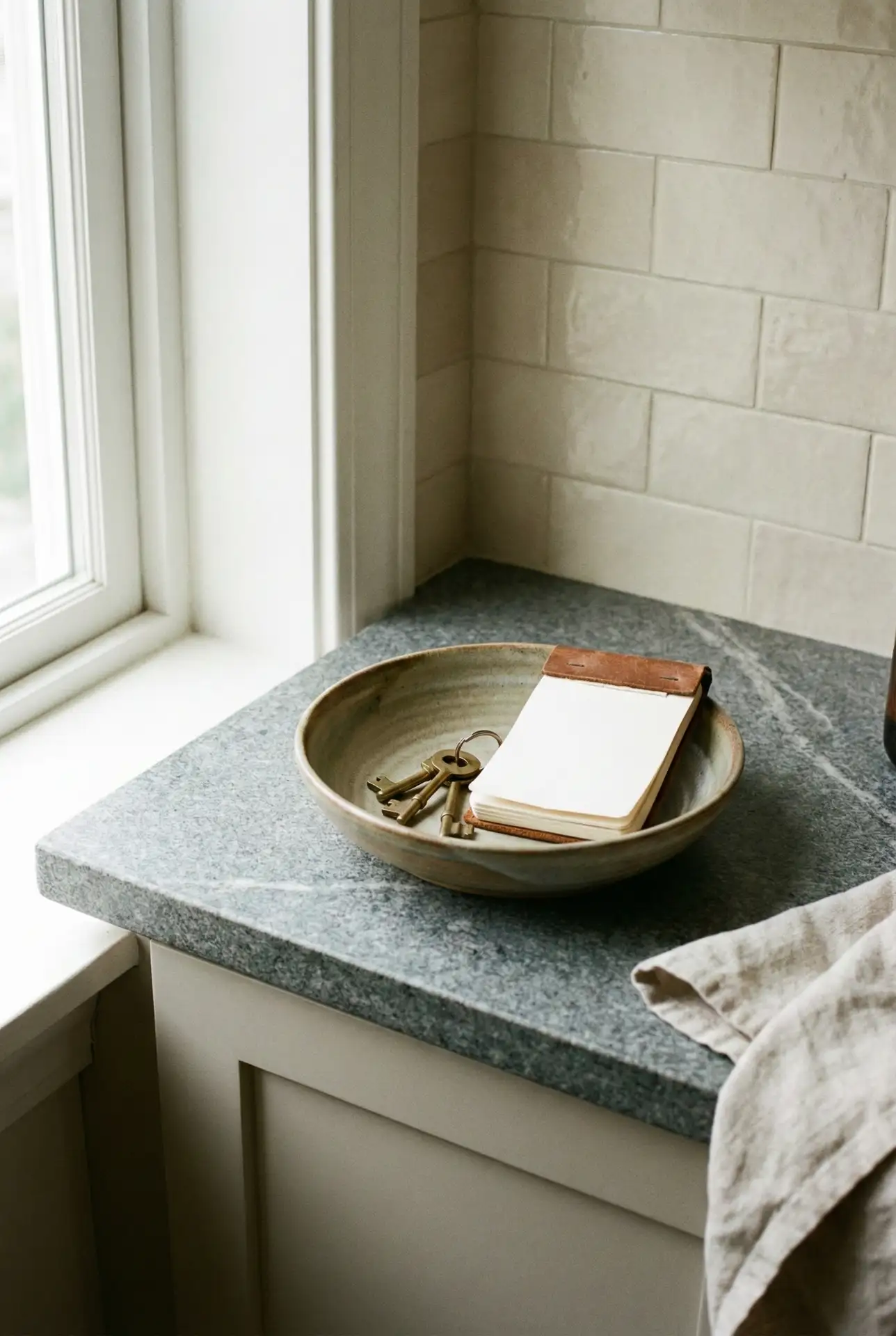Elegant Grey Corner Catchall For Daily Kitchen Life 1