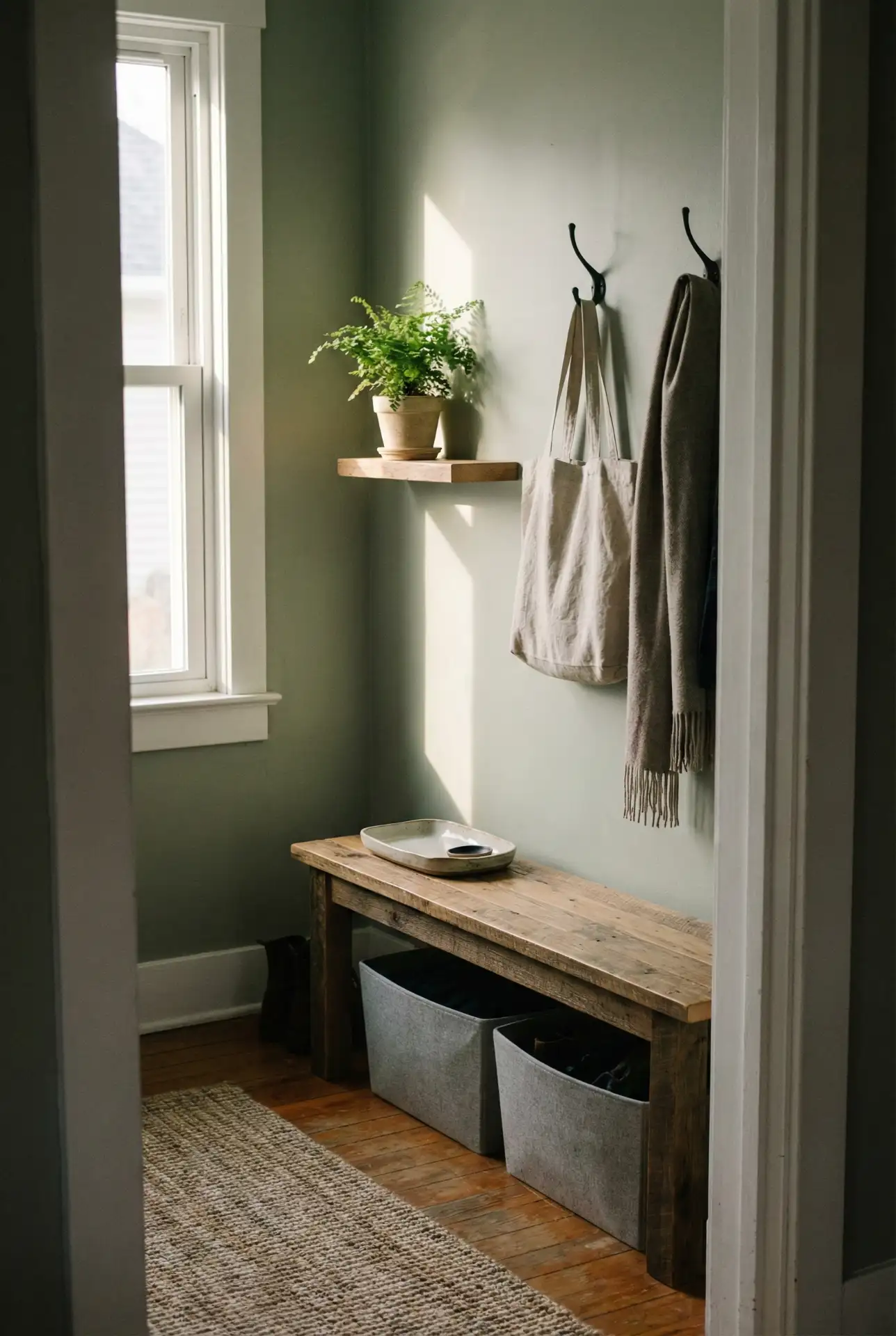 Entryway Drop Zone With Hidden Storage 1