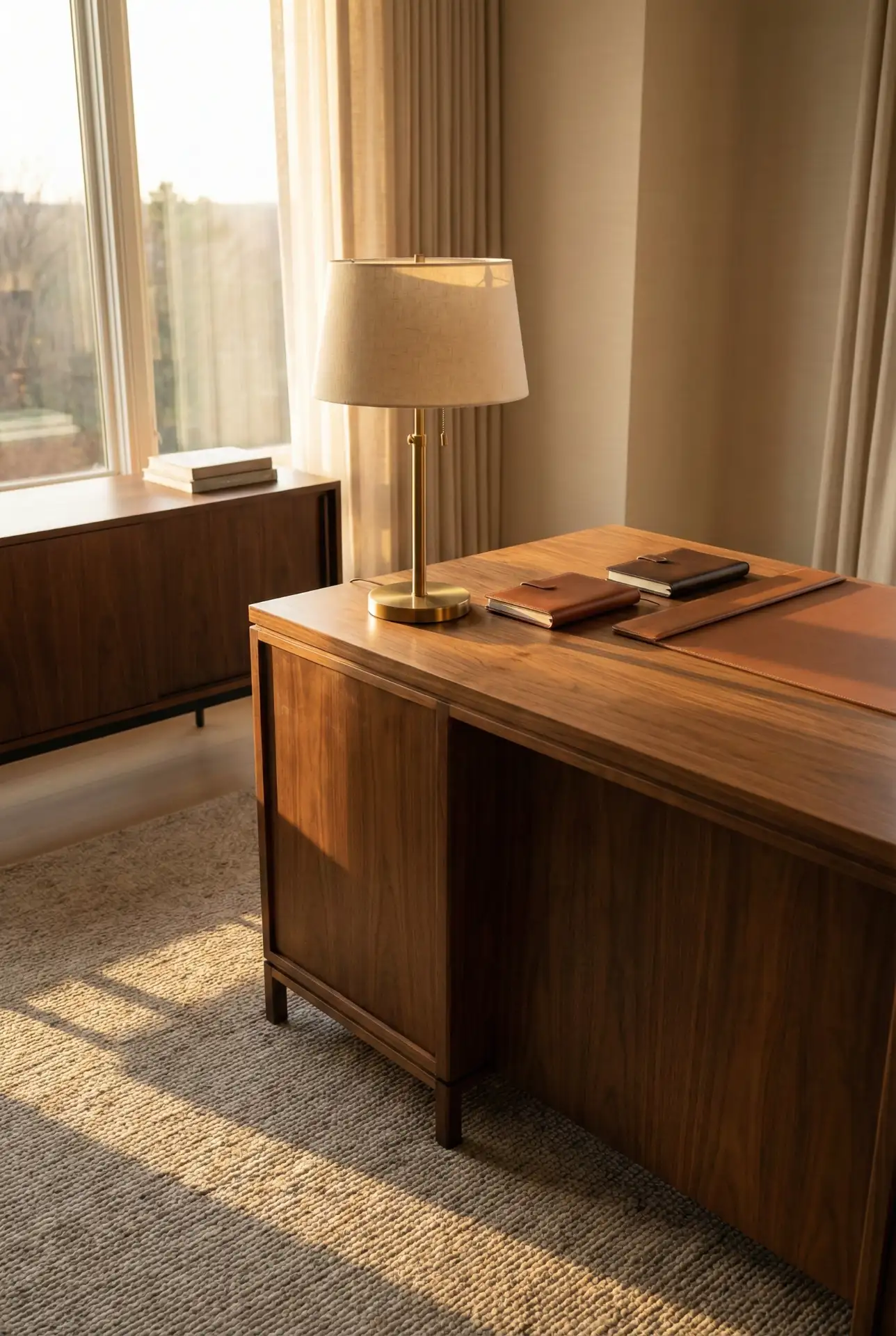 Executive Corner Office With Window-Facing Desk 2