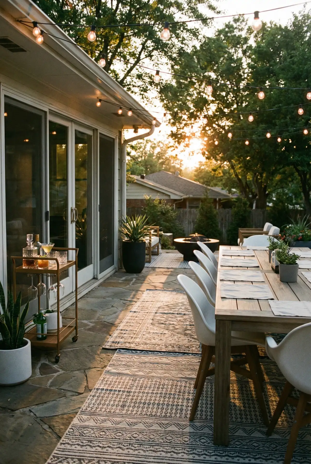 Extended Dining Patio For Big Weekend Tables 1