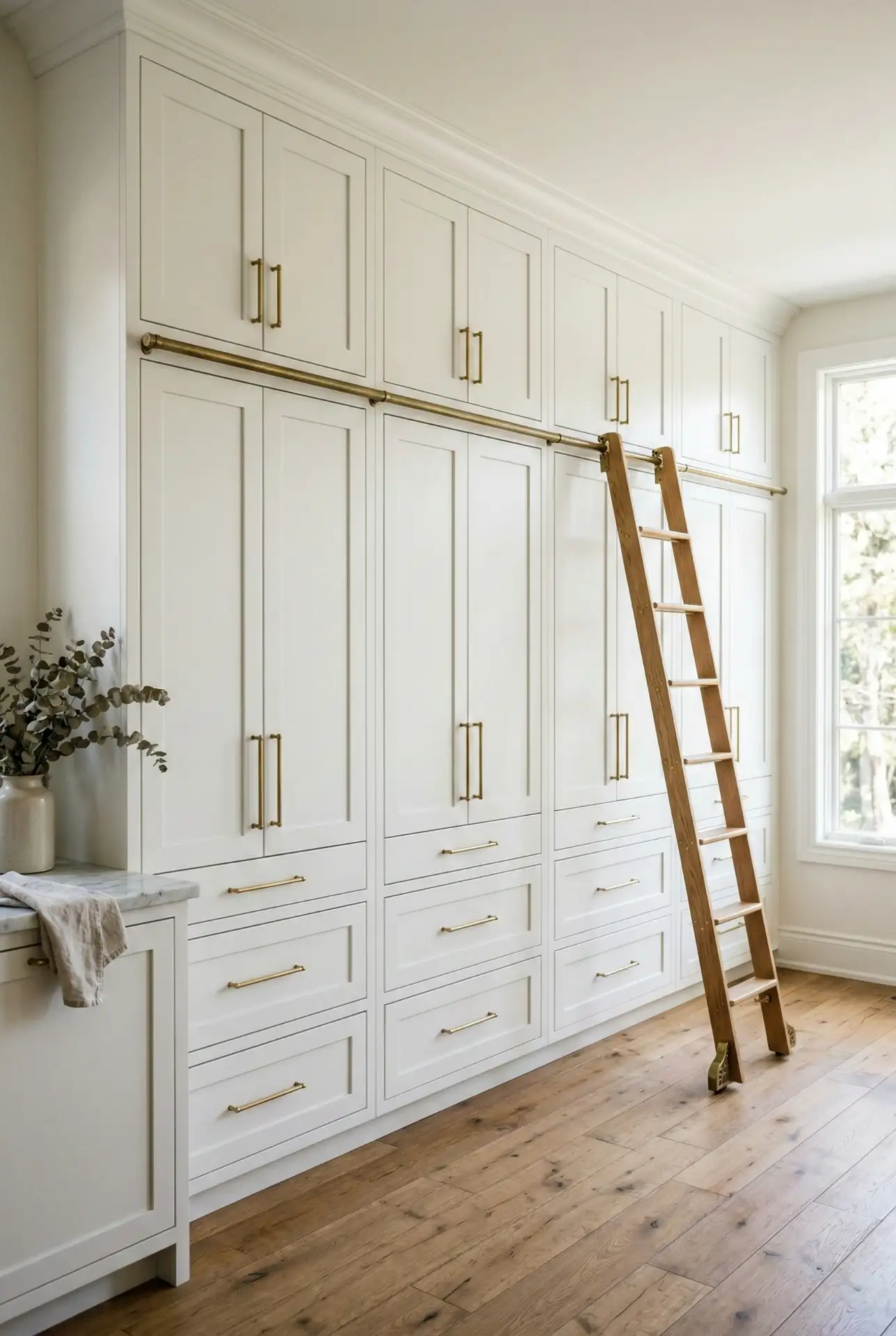 Floor-to-Ceiling Built-In Storage Wall 1