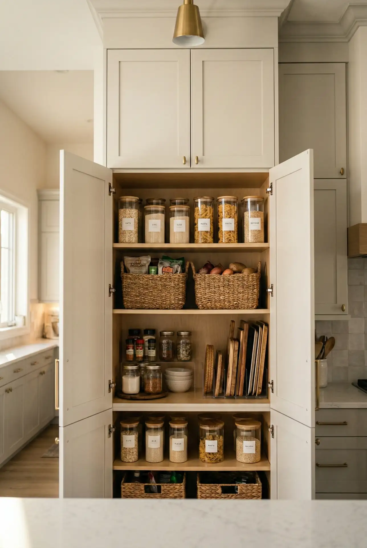 Floor-to-Ceiling Built-In Storage Wall 2