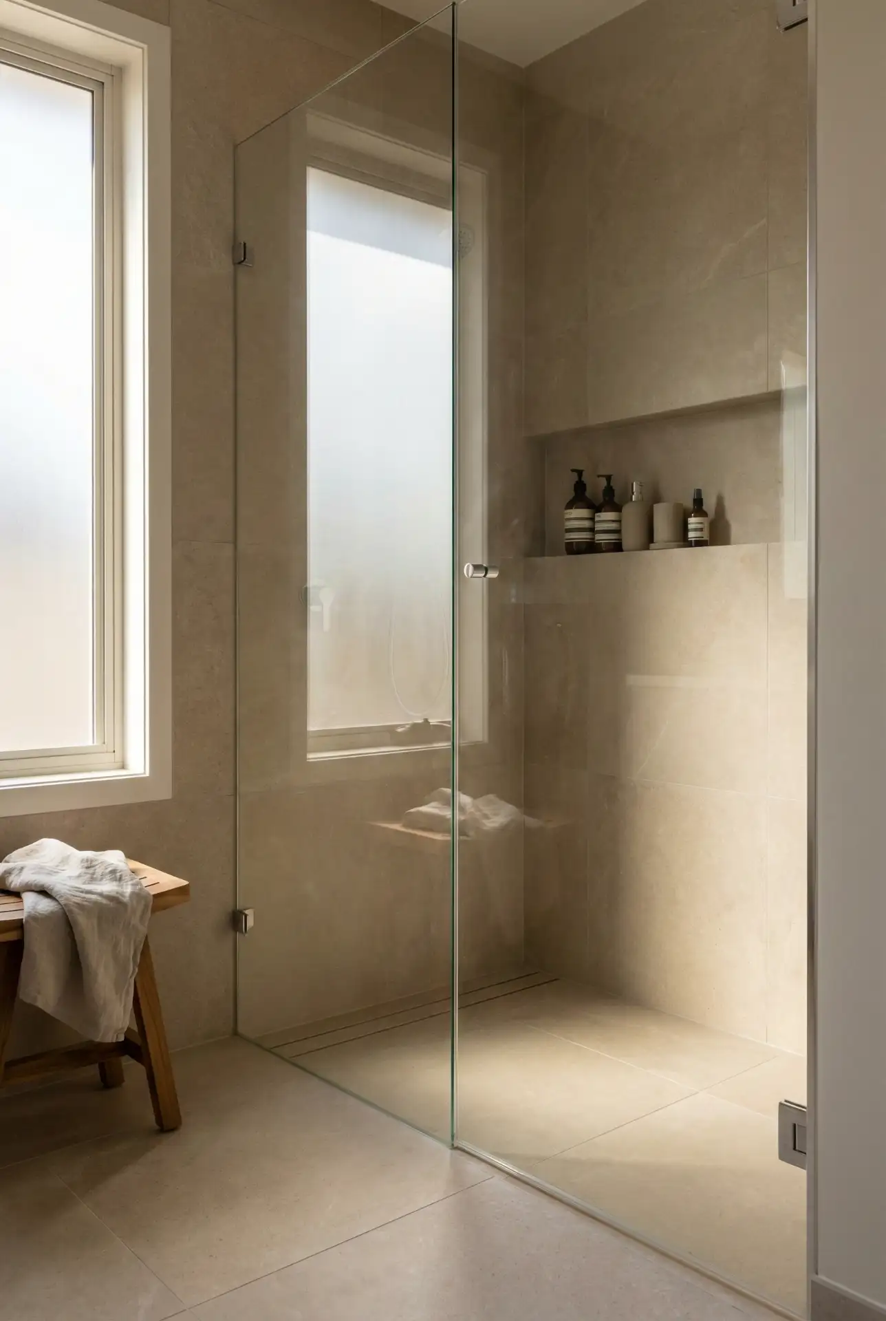 Frameless Glass Door With Minimal Hardware 2