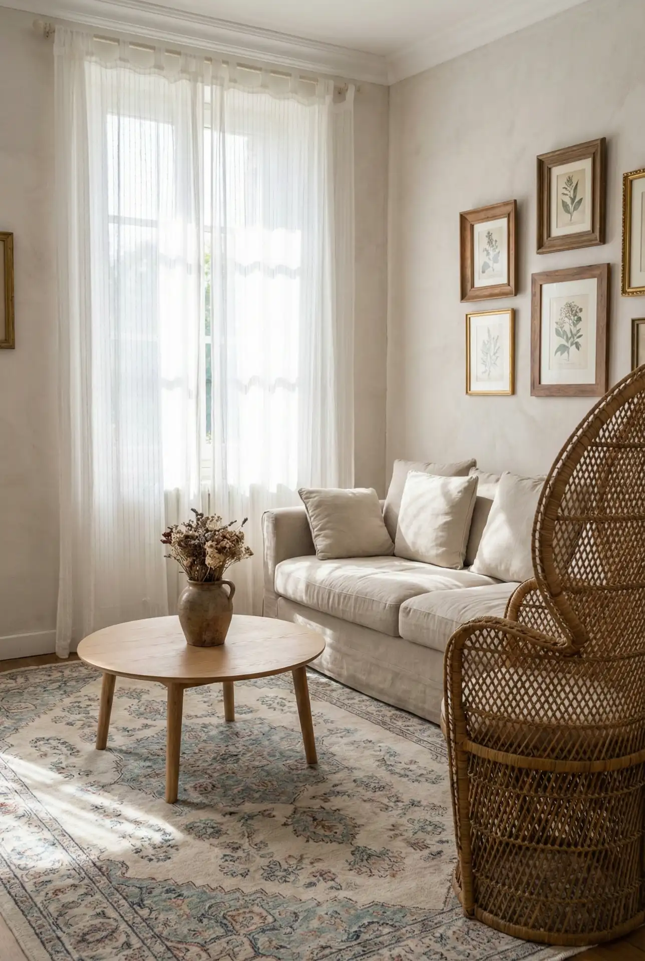 French Country Rattan Lounge With Budget-Friendly Swaps 2