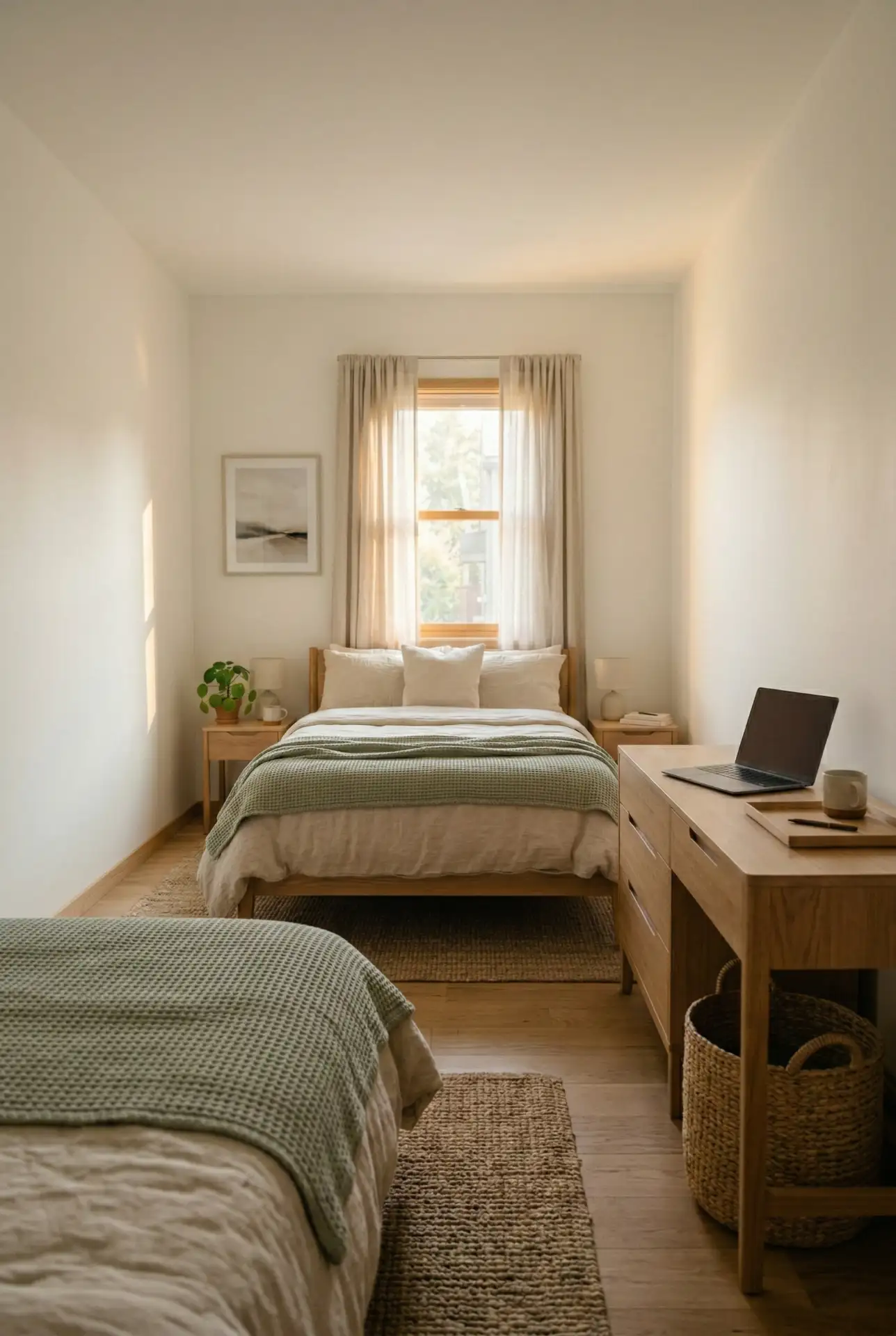 Full-Size Bed With A Dresser-Desk Combo 2