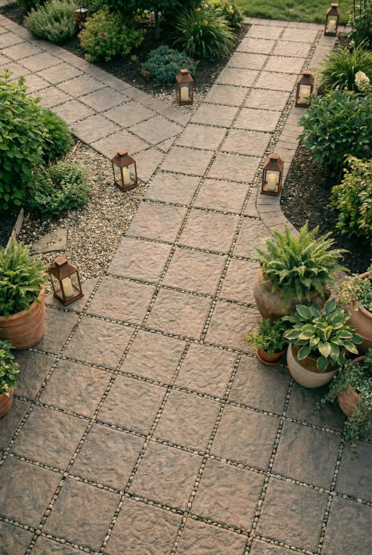 Garden Path Patio That Connects Seating To Walkways 2