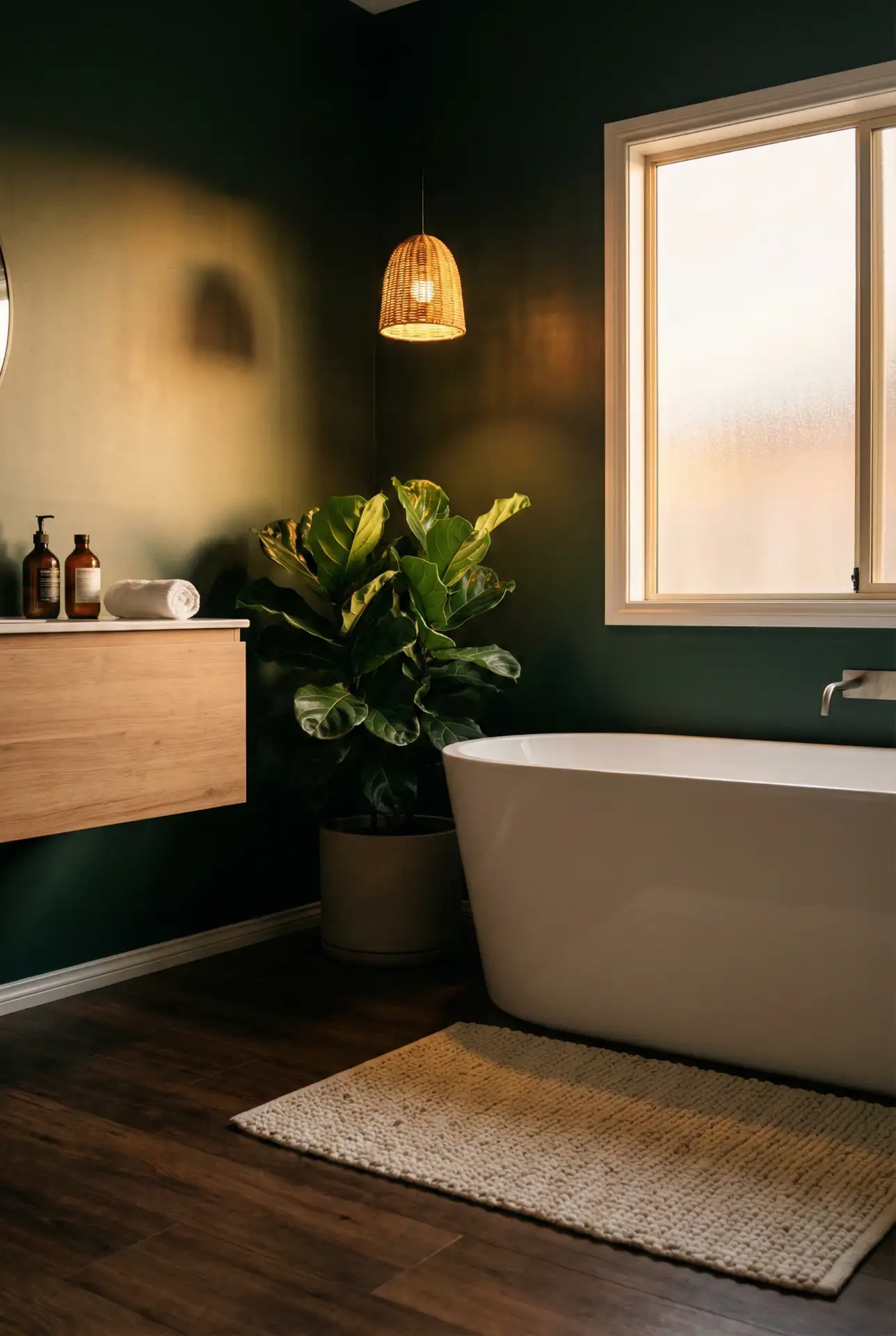 Green Botanical Nook With Cozy Lighting 2