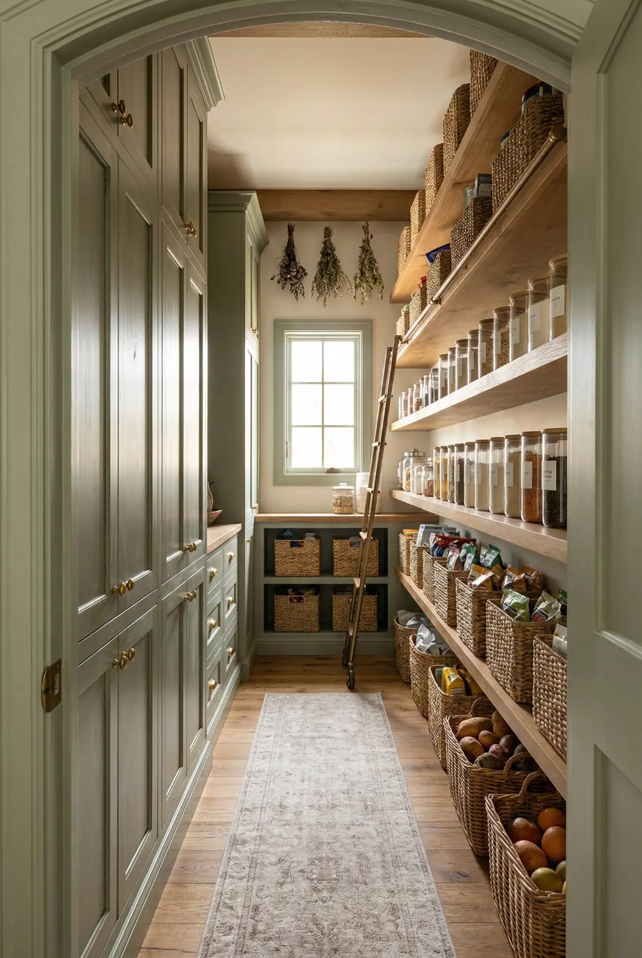 Green Statement Pantry Cabinet 1