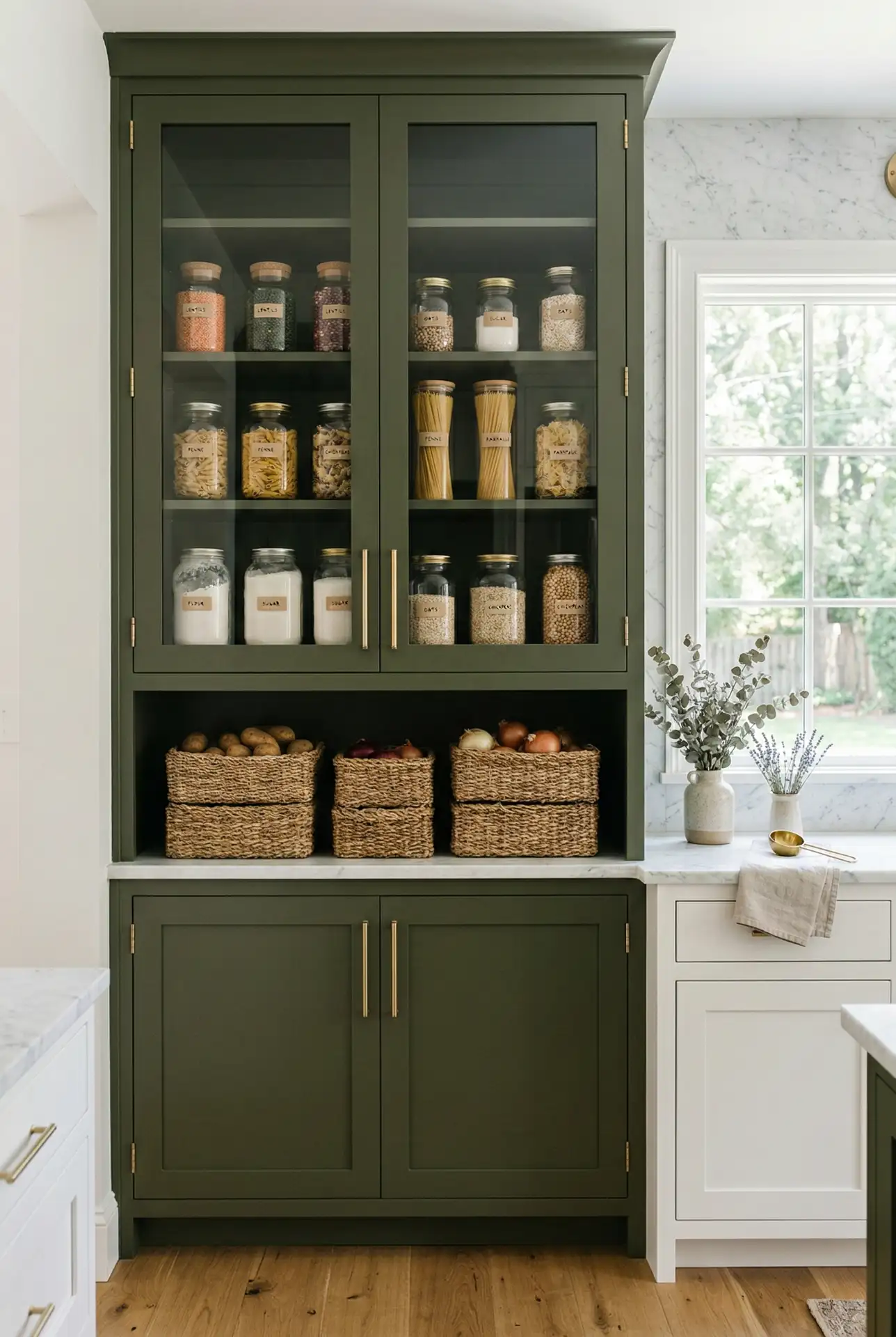 Green Statement Pantry Cabinet 2