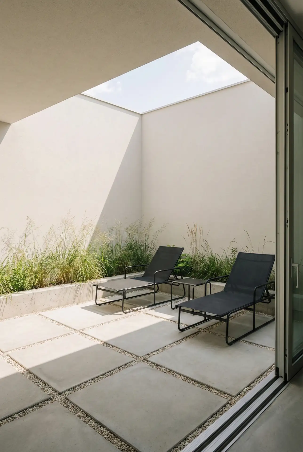 Grid-Pattern Courtyard With Crisp Edges 1