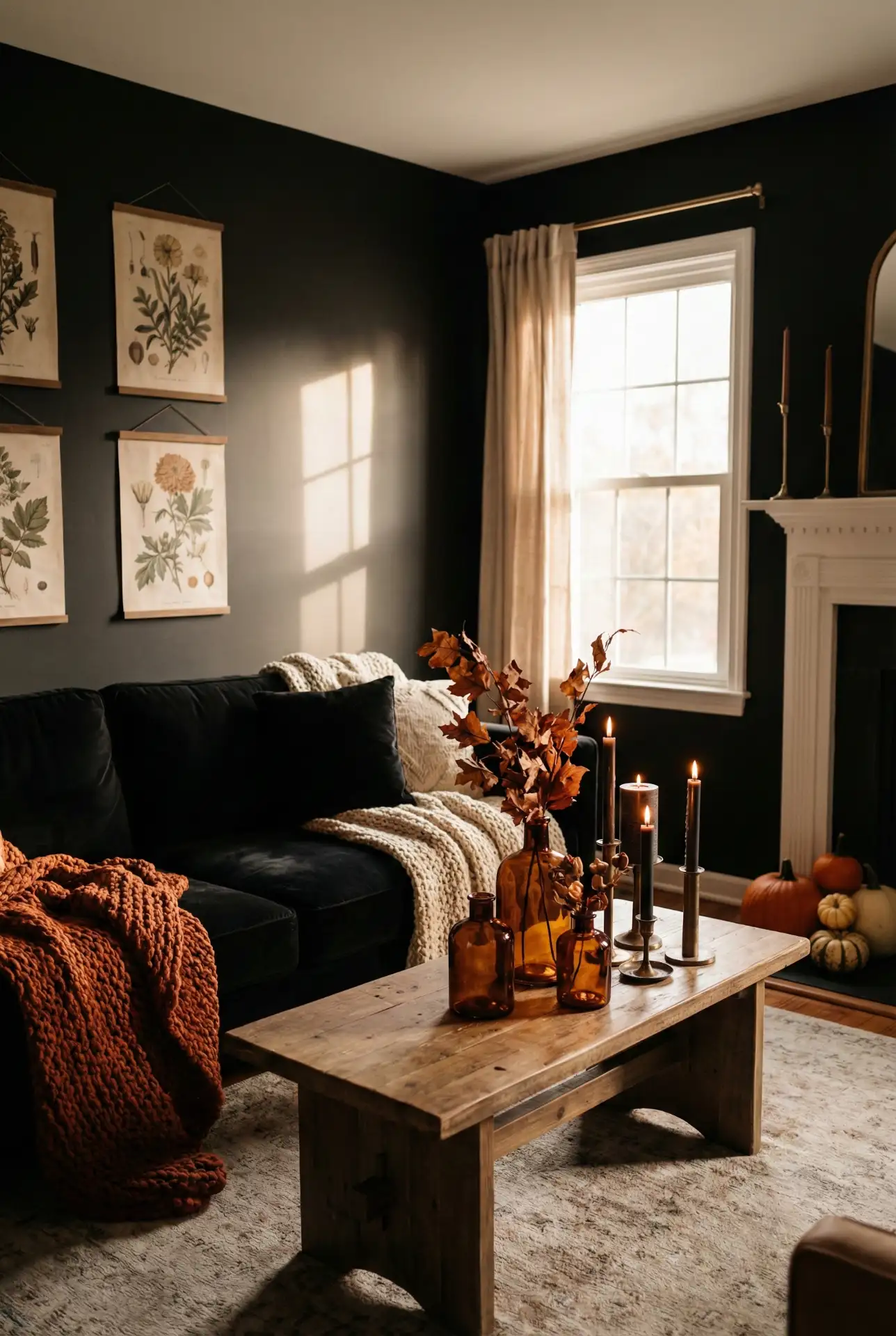 Halloween Living Room That Still Feels Stylish 1