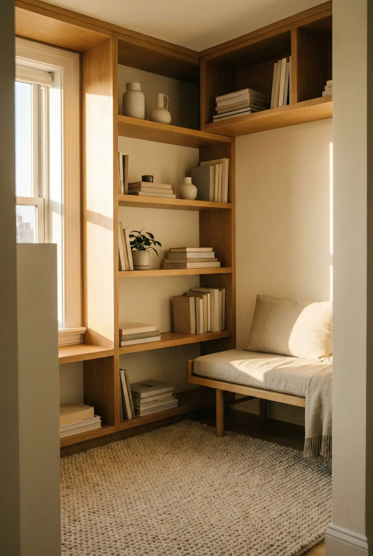 Ikea Corner Library For Tiny Apartments 2