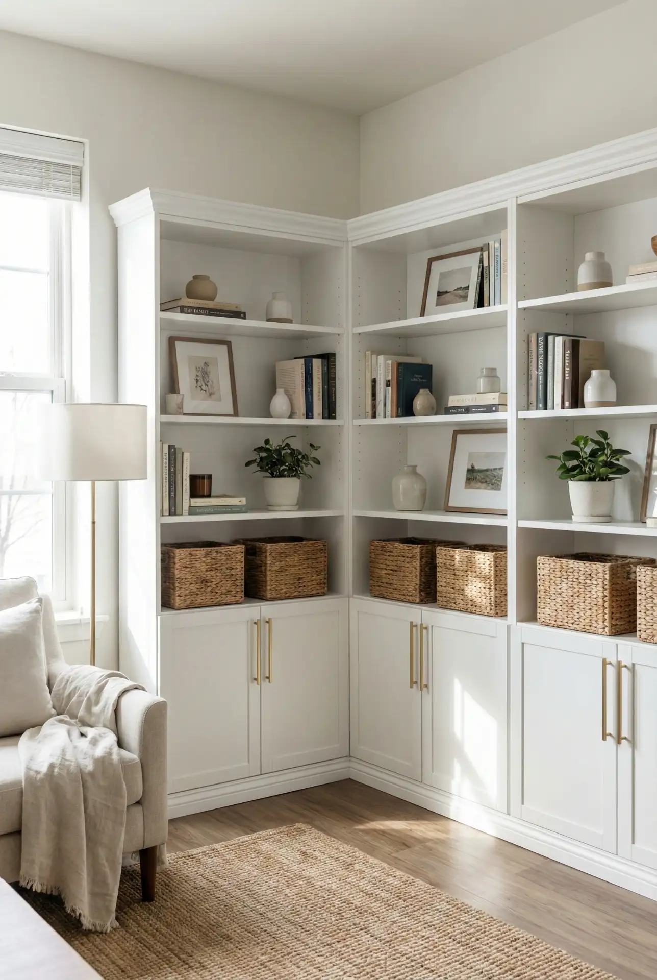 Ikea Hack Library For Rentals With Modular Shelving 1