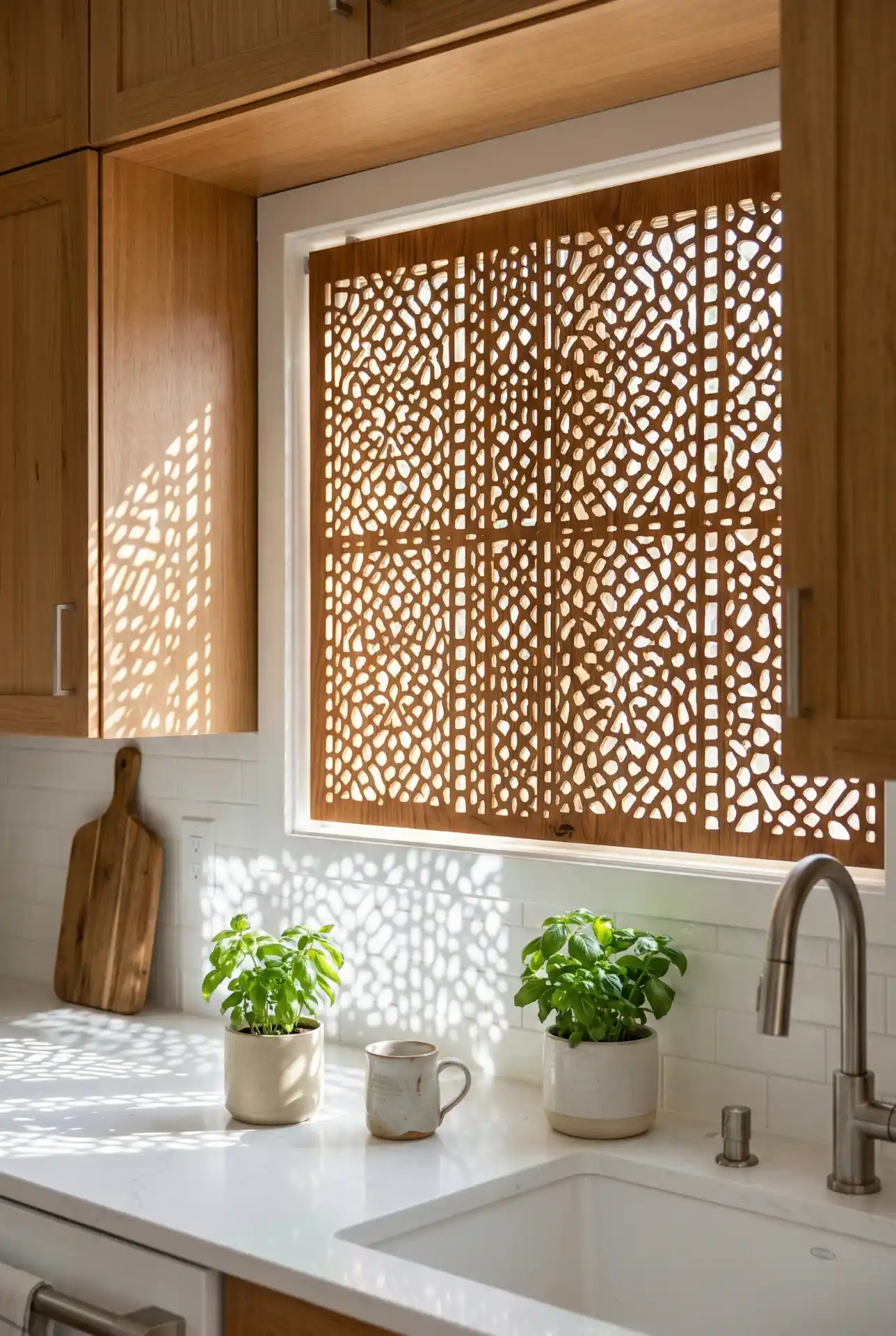 Indian-Inspired Jali Screen Shade For Privacy 1