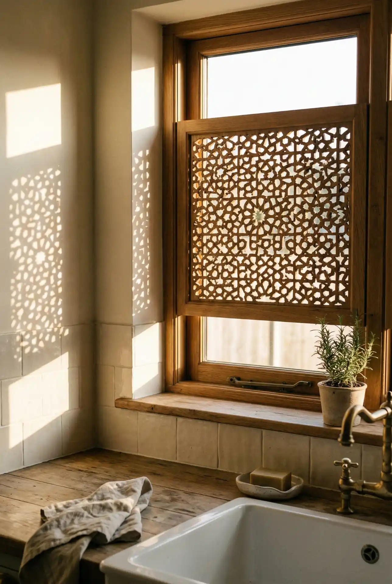 Indian-Inspired Jali Screen Shade For Privacy 2