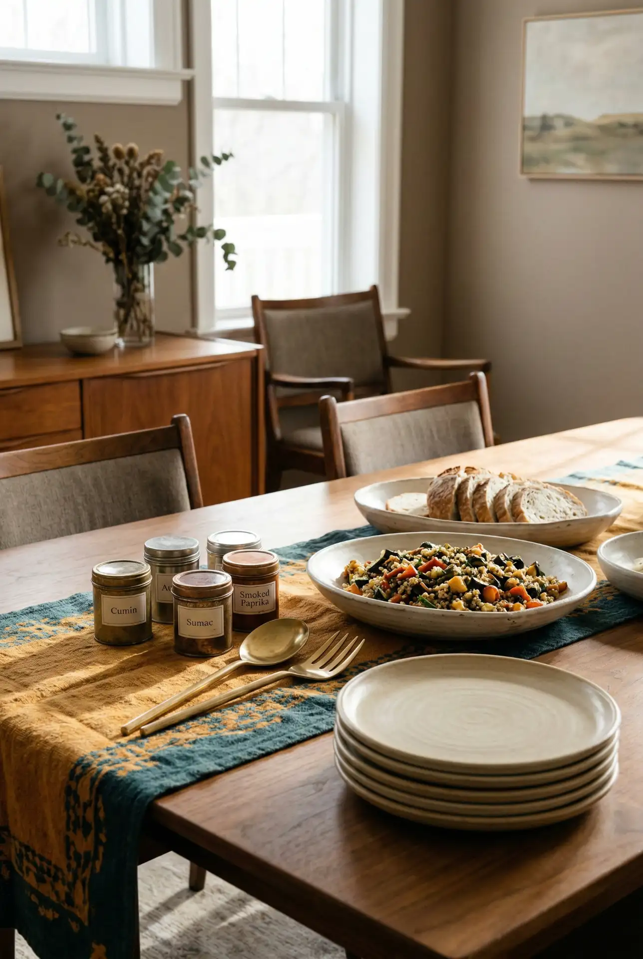 Indian-Inspired Spice Tins And Brass Accents 2