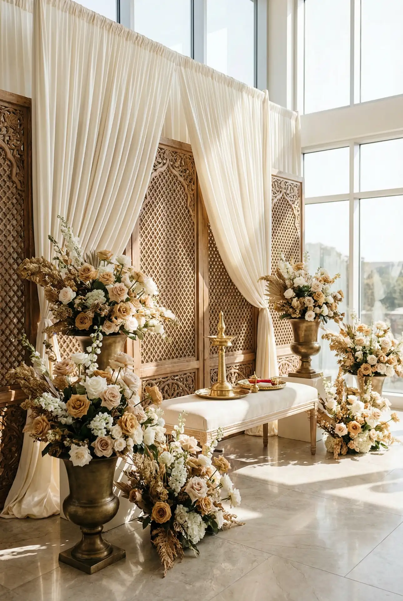 Indian Traditional Stage With Modern Elegant Details 1