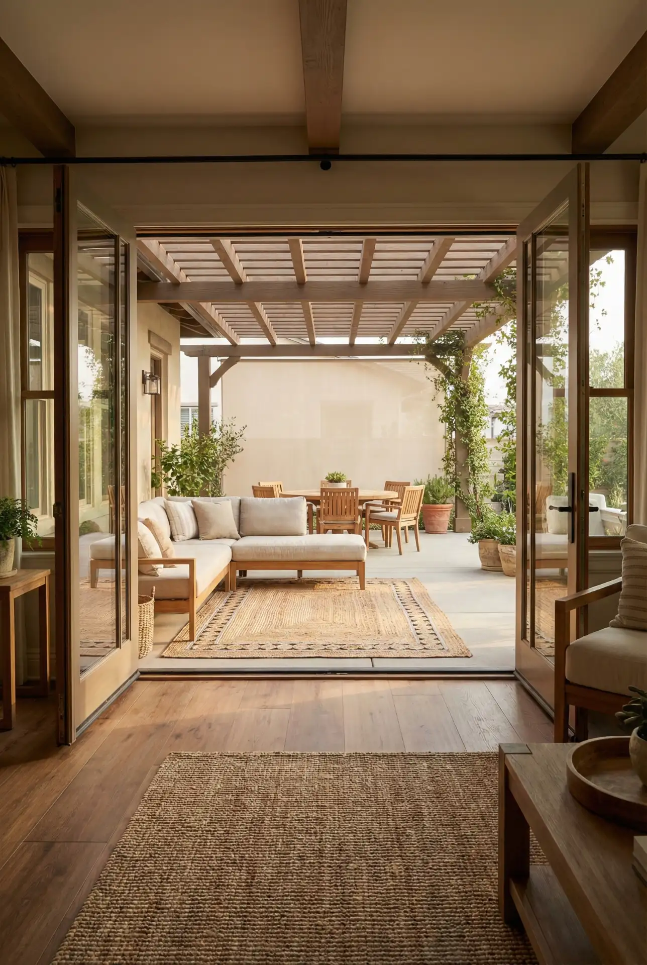 Indoor-Outdoor Living Room Flow For Large Patios 2