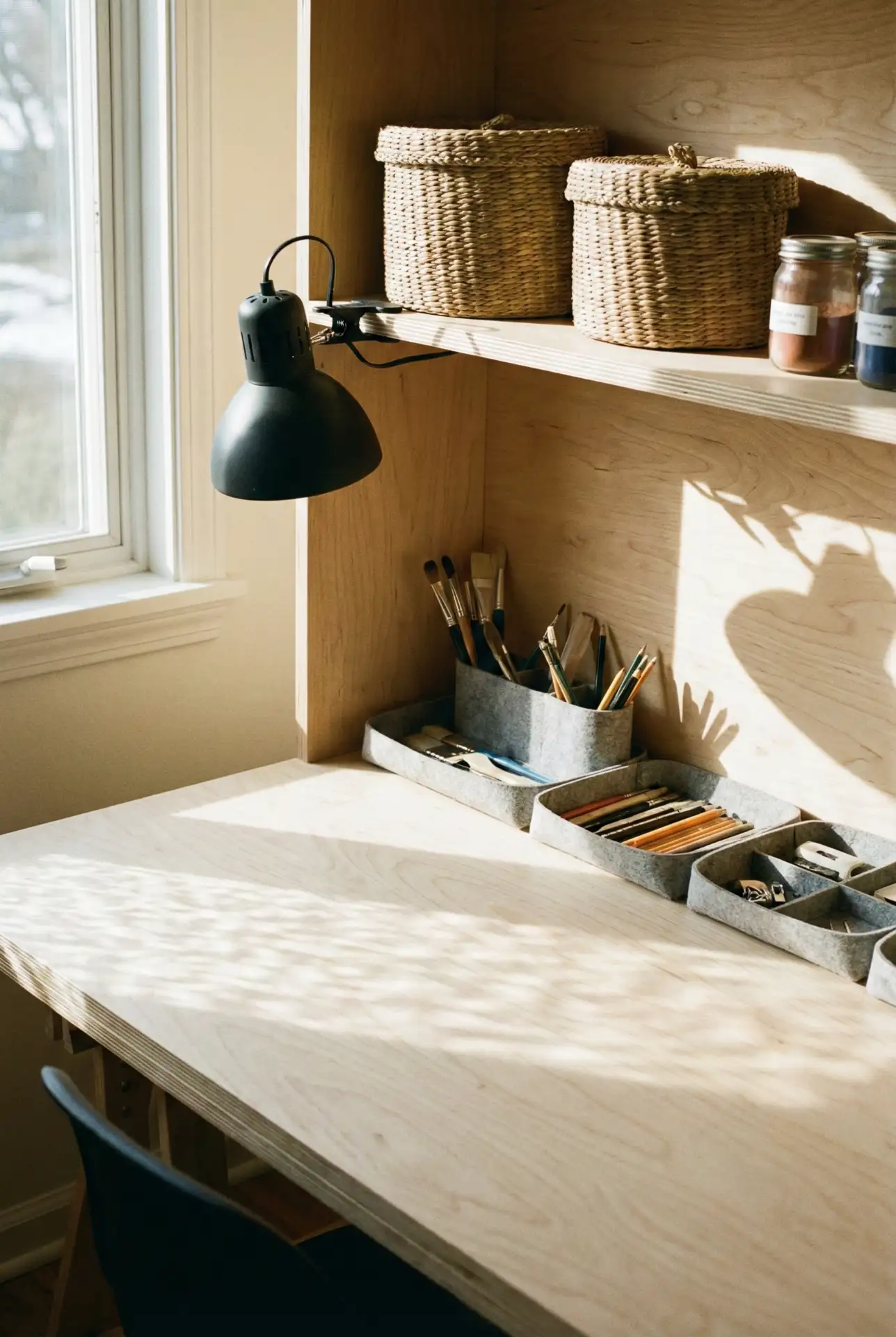 Industrial Open Shelving With Creative Tools 1