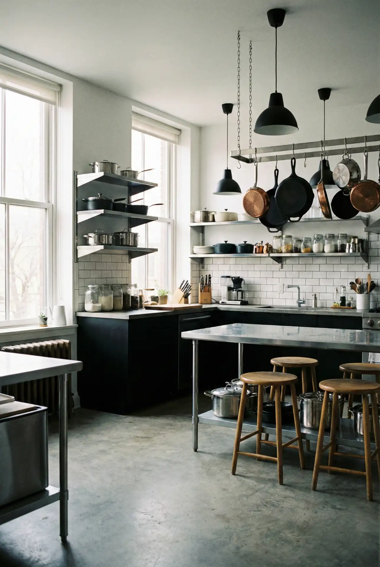 Industrial Restaurant-Style Prep Kitchen 1