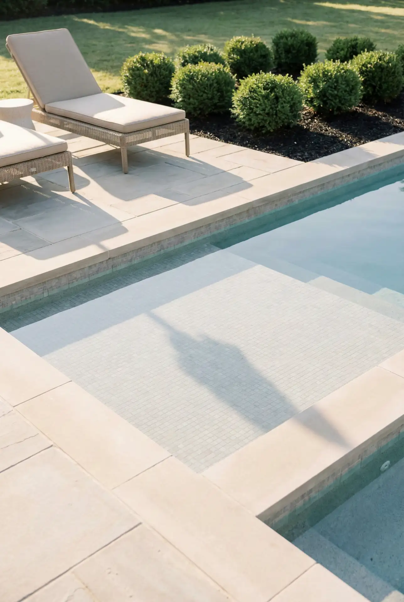 Inground Sun Shelf Border With Low Green Mounds 1