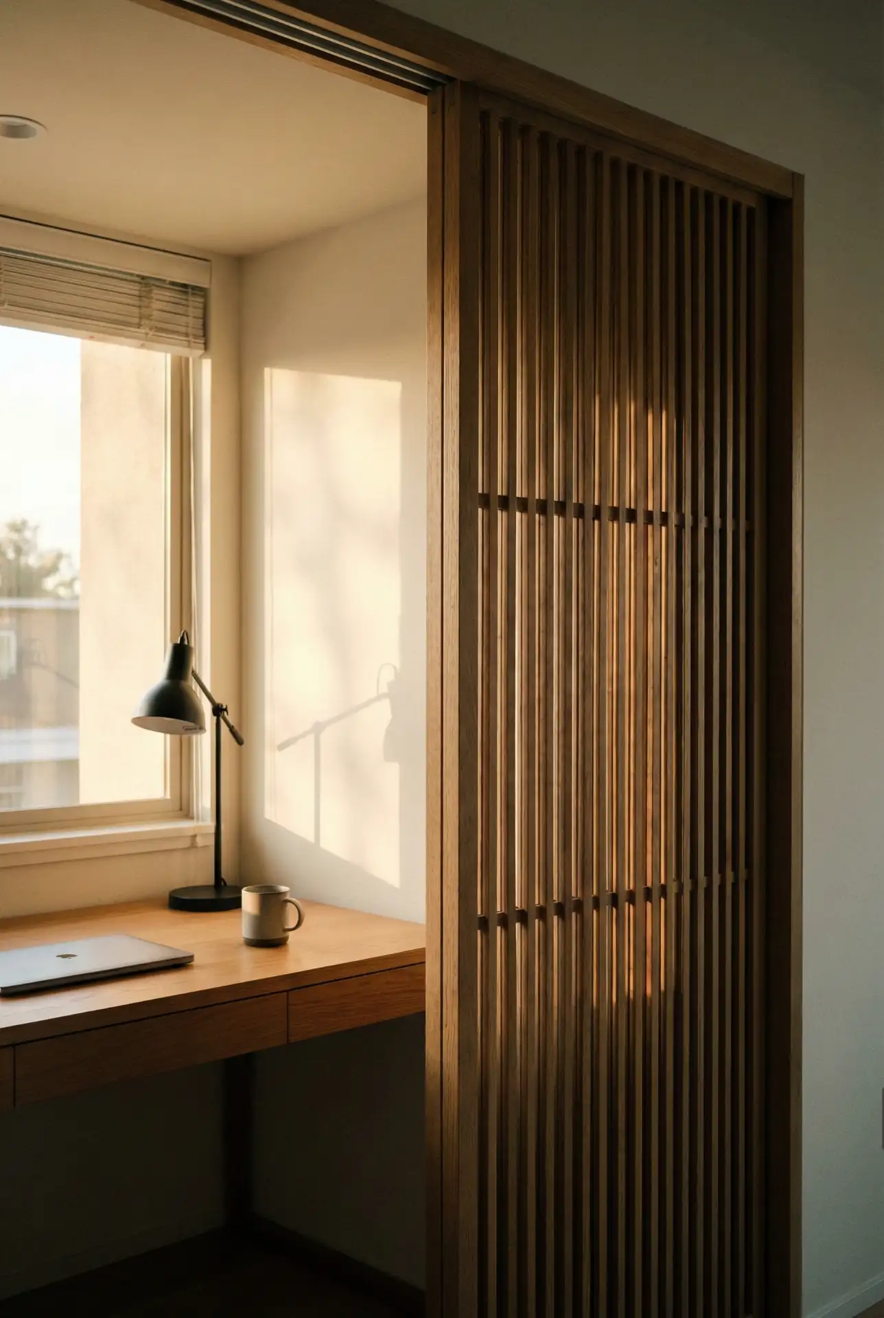 Japandi Sliding Screen Office For Flex Rooms 2