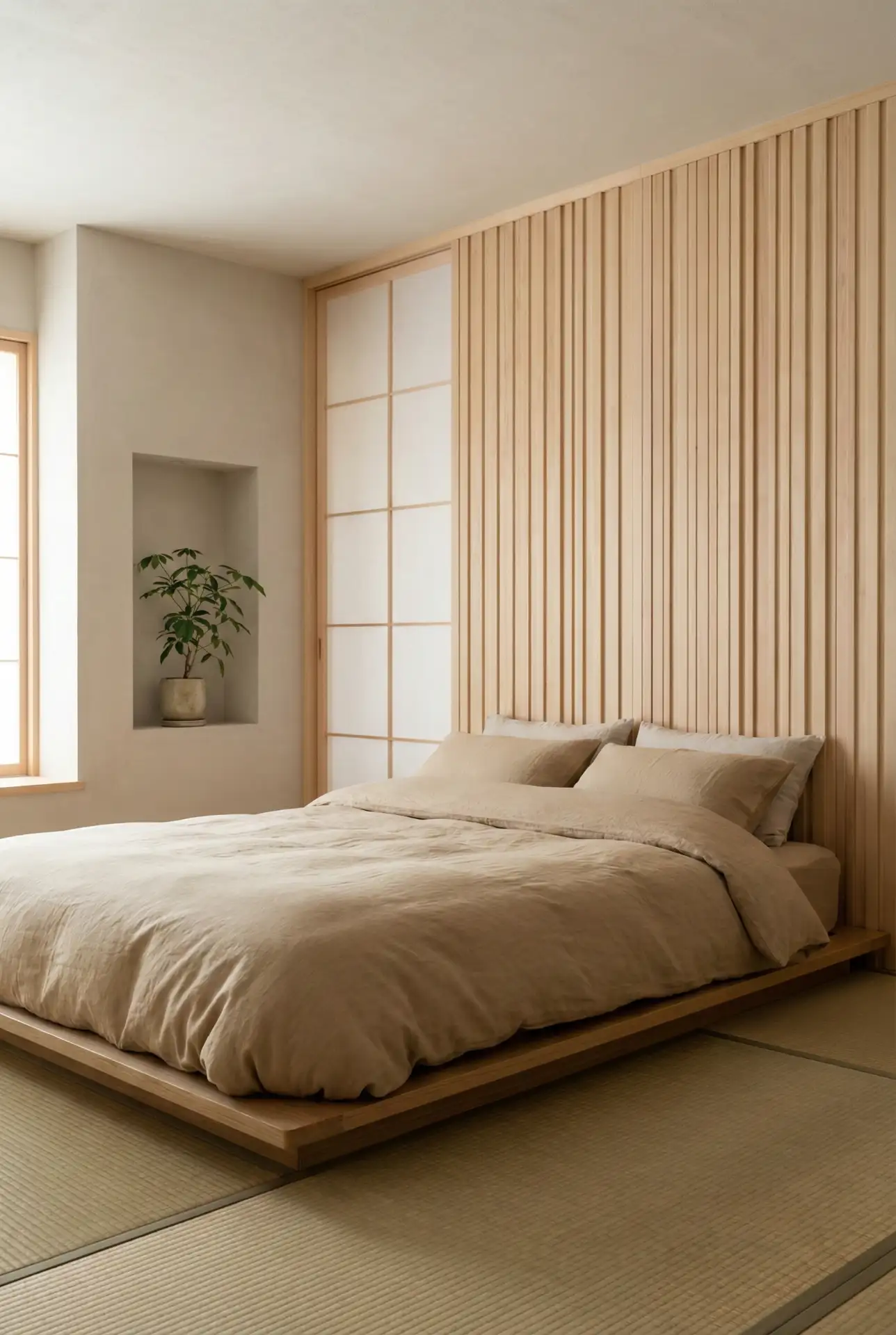 Japanese Shoji Minimal Bedroom 1