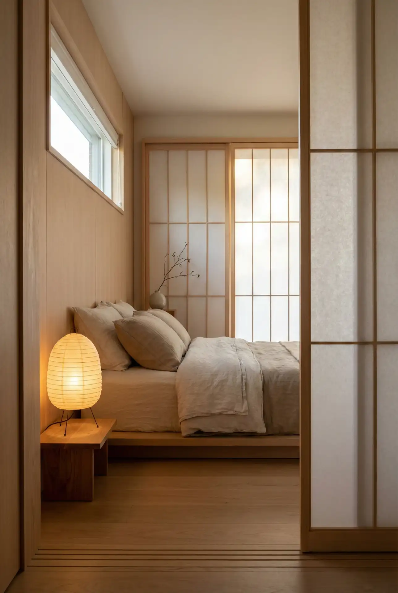 Japanese Shoji Minimal Bedroom 2