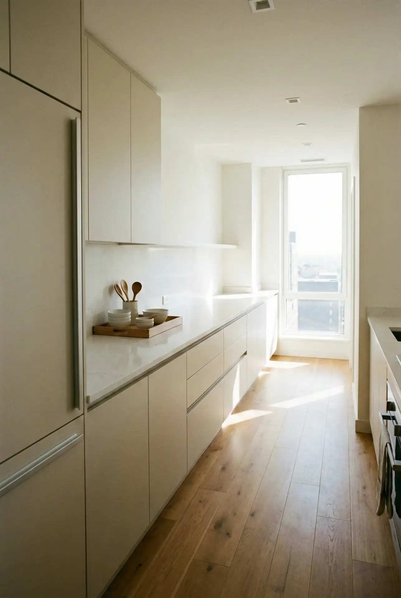 Large-Feeling Galley With A Continuous Counter Line 1