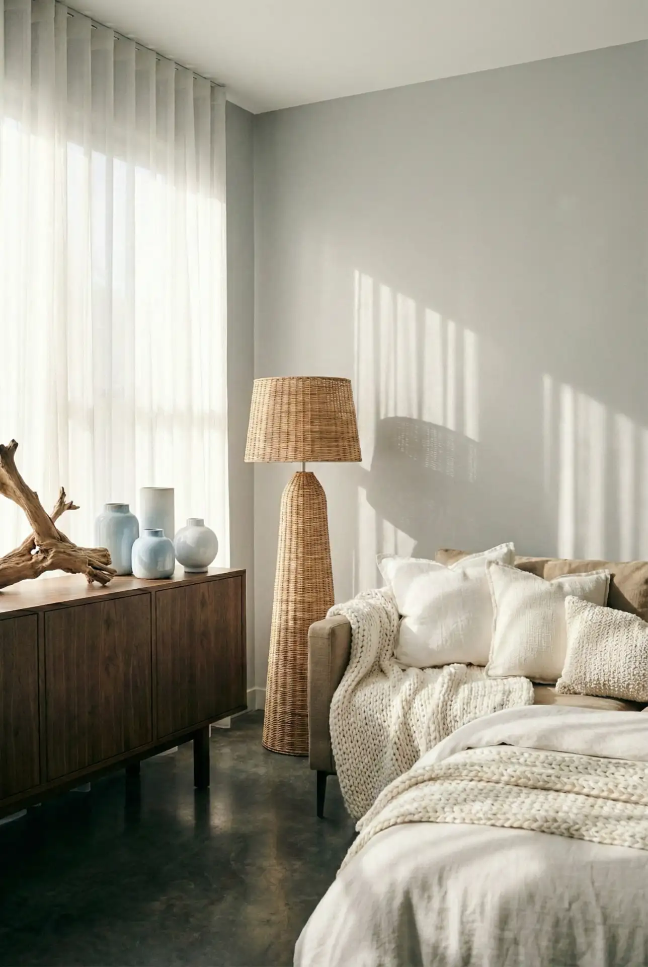 Light Grey And White Coastal Calm 1