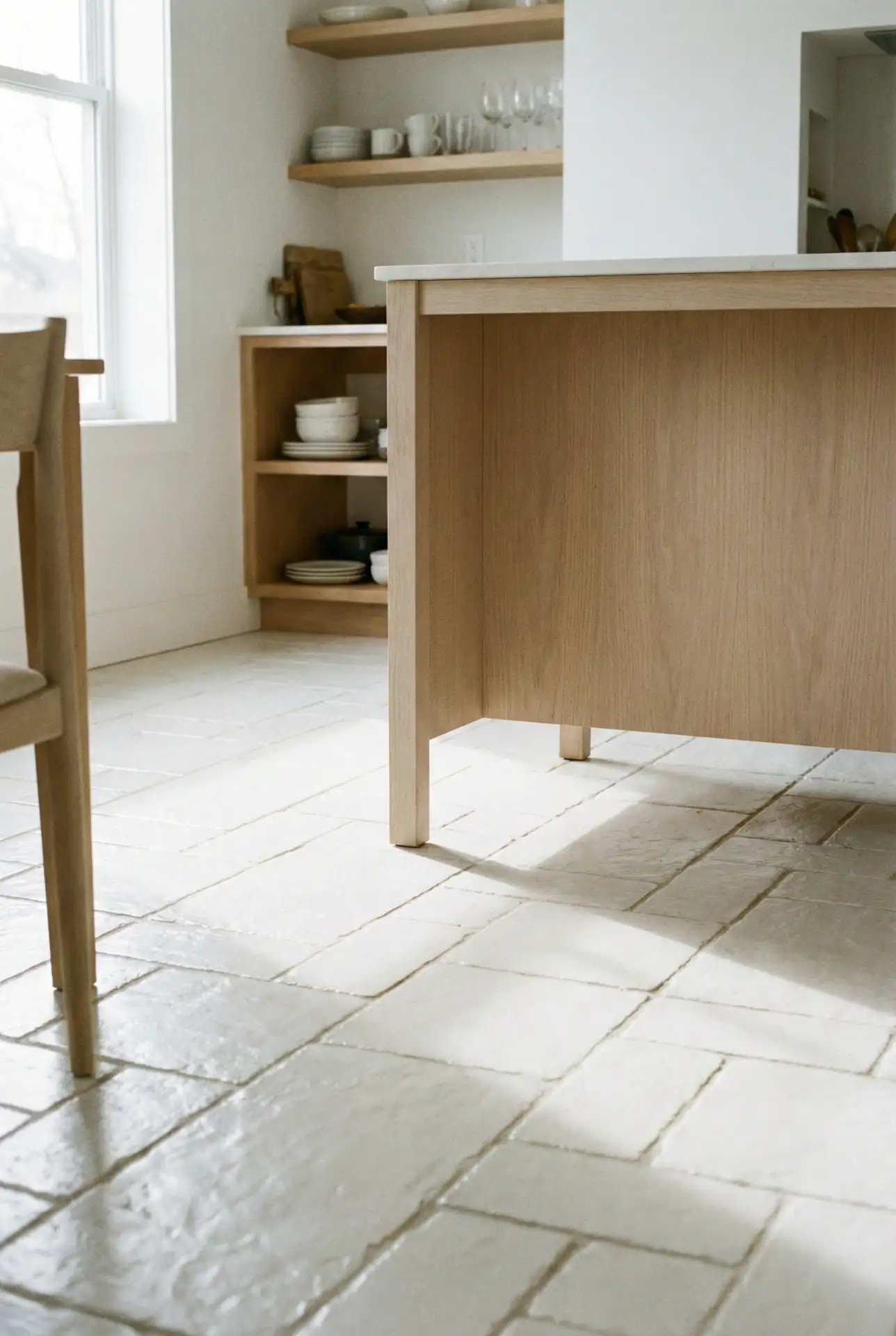 Matte White Tile with Subtle Texture 2